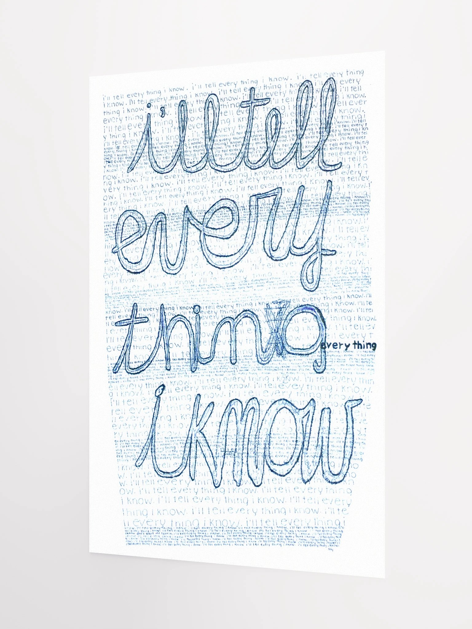 I'll Tell Everything Poster product image (9)