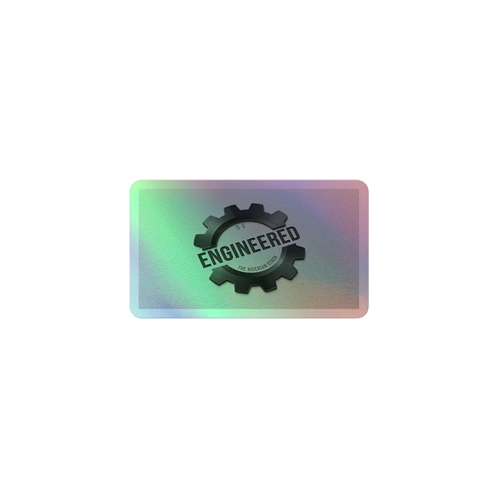 The "Engineered" Master Gear Sticker product image (1)