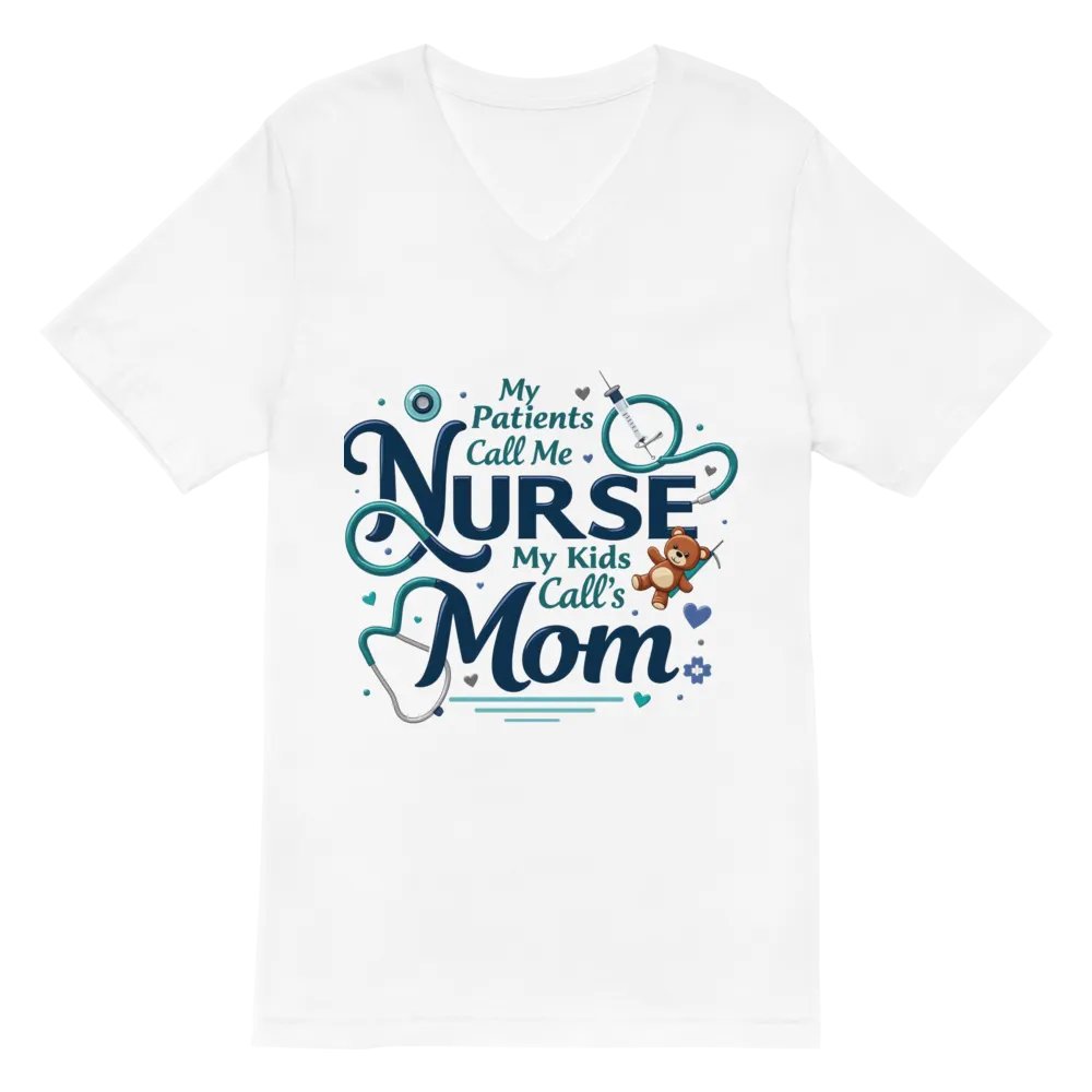 Nurse Mom V-Neck Tee product image (6)