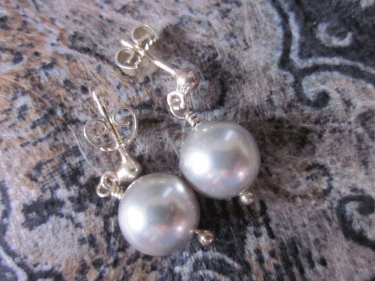Ohrringe mit 1 perlen Silber product image (1)