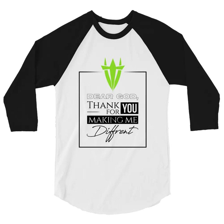 Jersey Raglan Tee: Dear God product image (2)