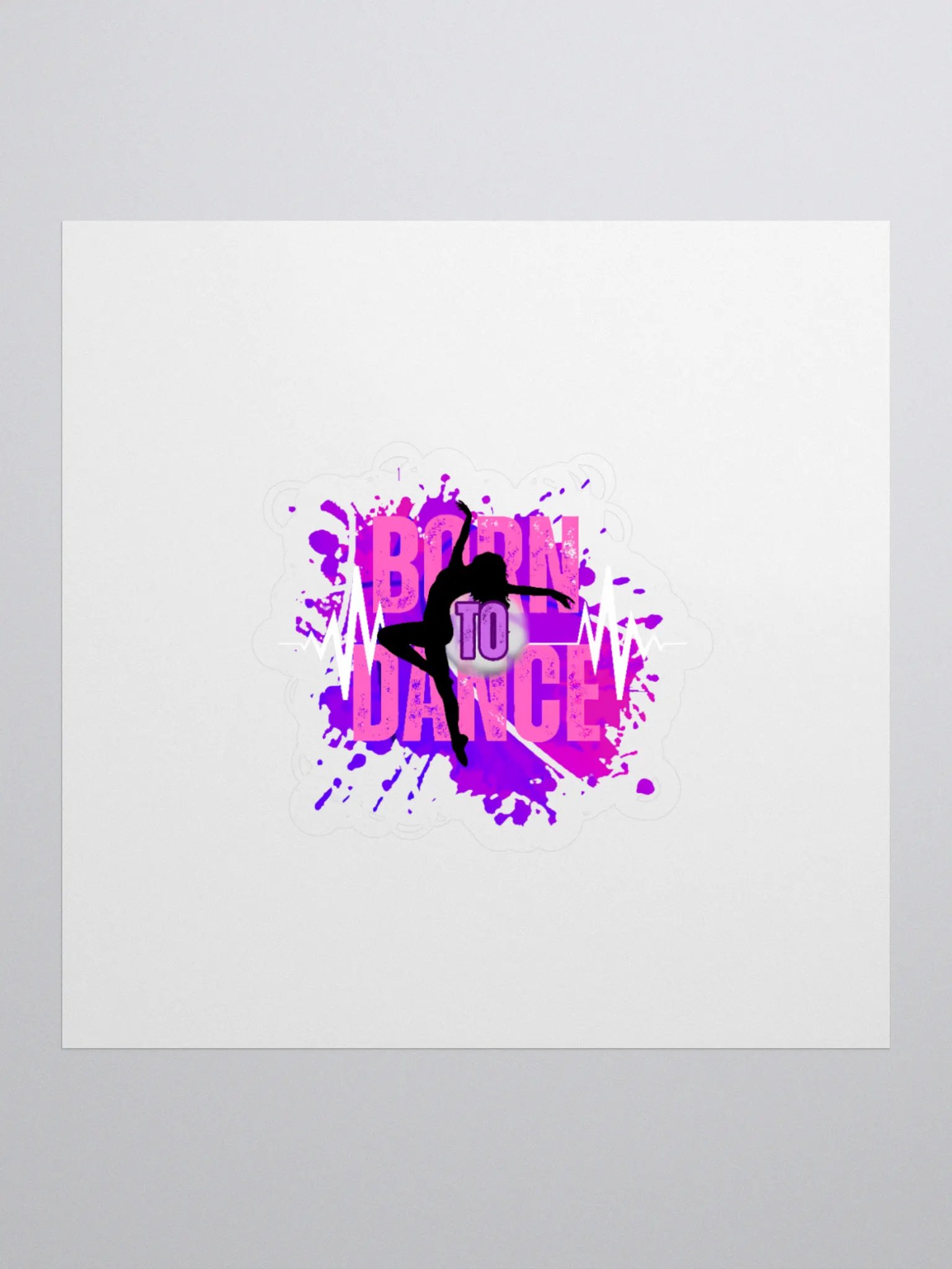 Born to Dance Her Silhouette - Kiss Cut Stickers product image (1)