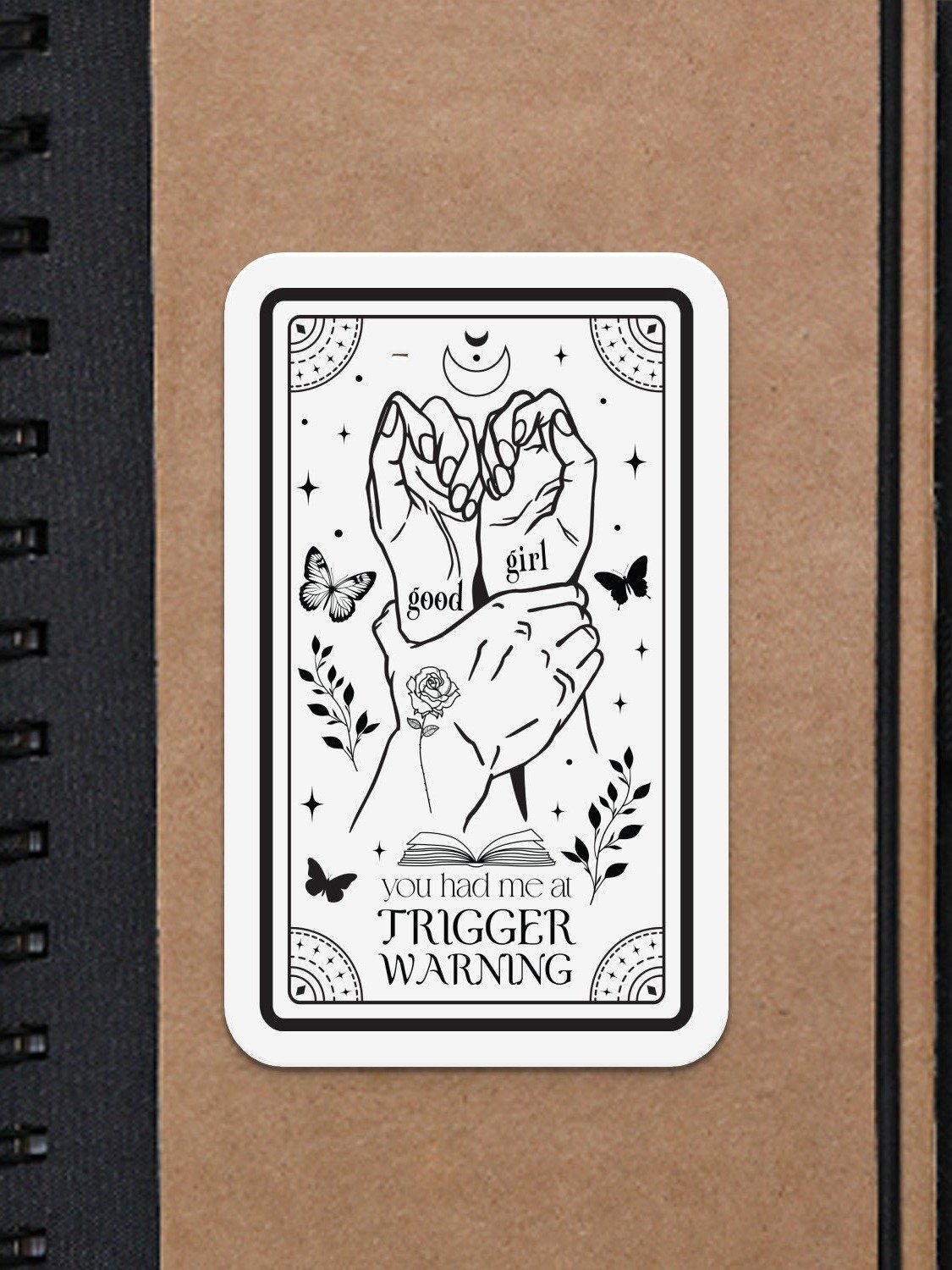 Trigger Warning Smut Dark Romance Witchy Tarot Card SVG PNG, Sublimation Clipart for Shirt, Mug Design, Printable Wall Art, Digital Download product image (4)