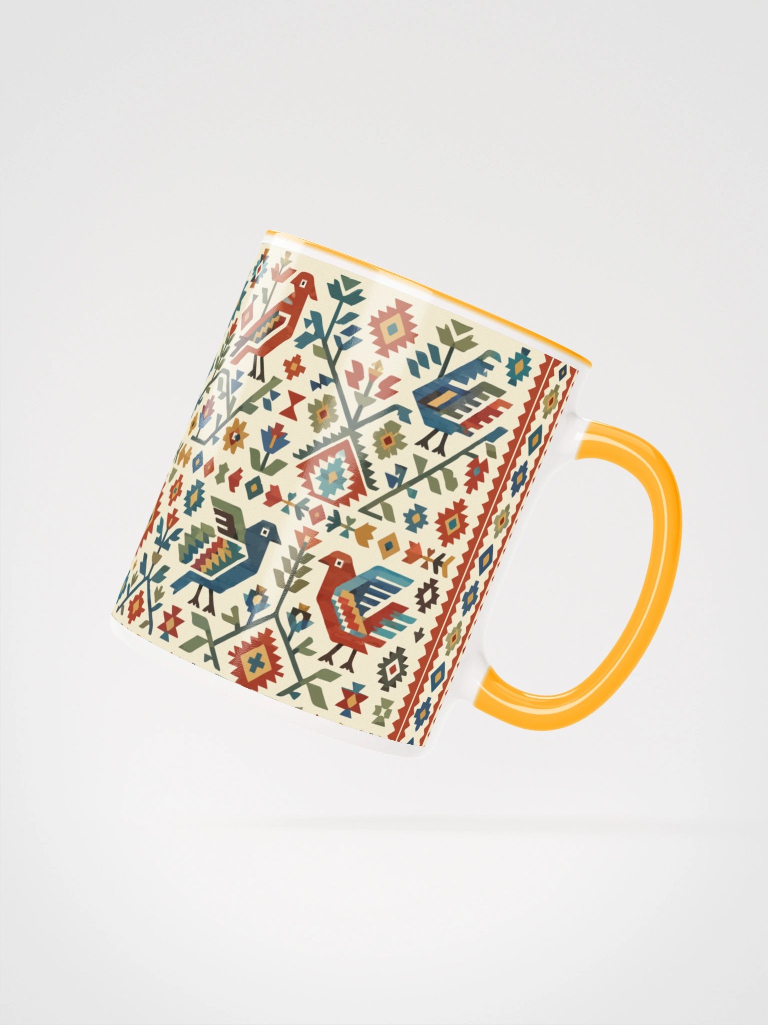 Folk Art Mug – Birds & Blooms product image (3)