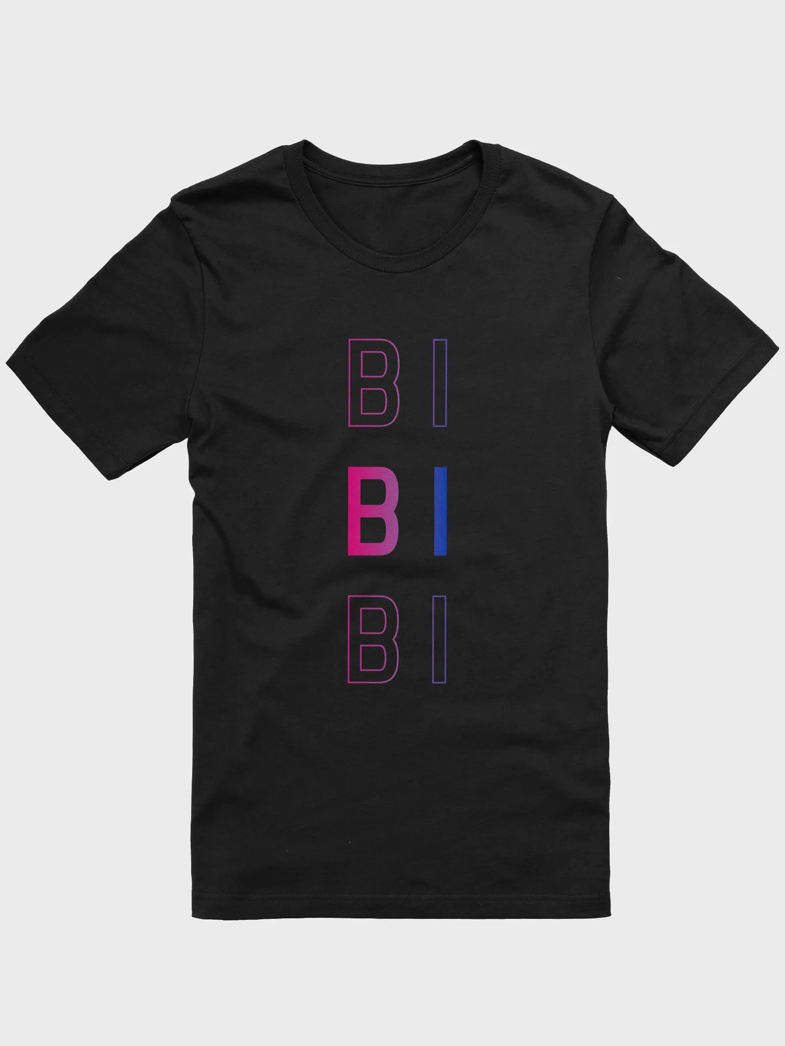 bisexual outline t-shirt product image (1)