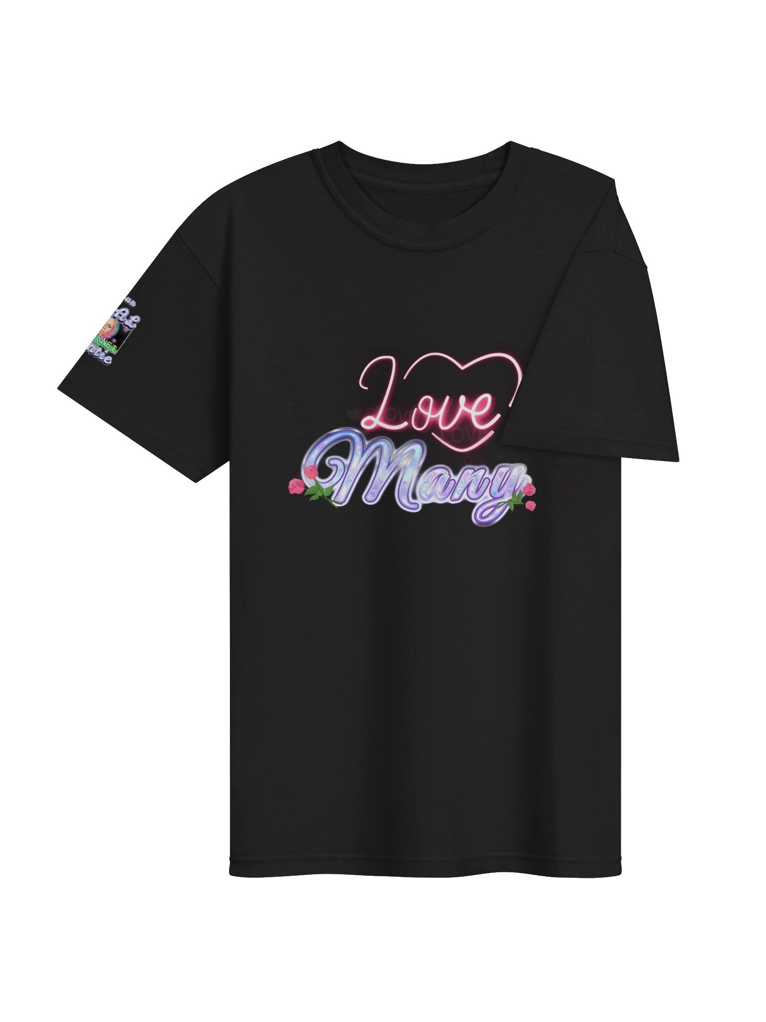 Love Many Neon Rose Graphic Tee product image (16)