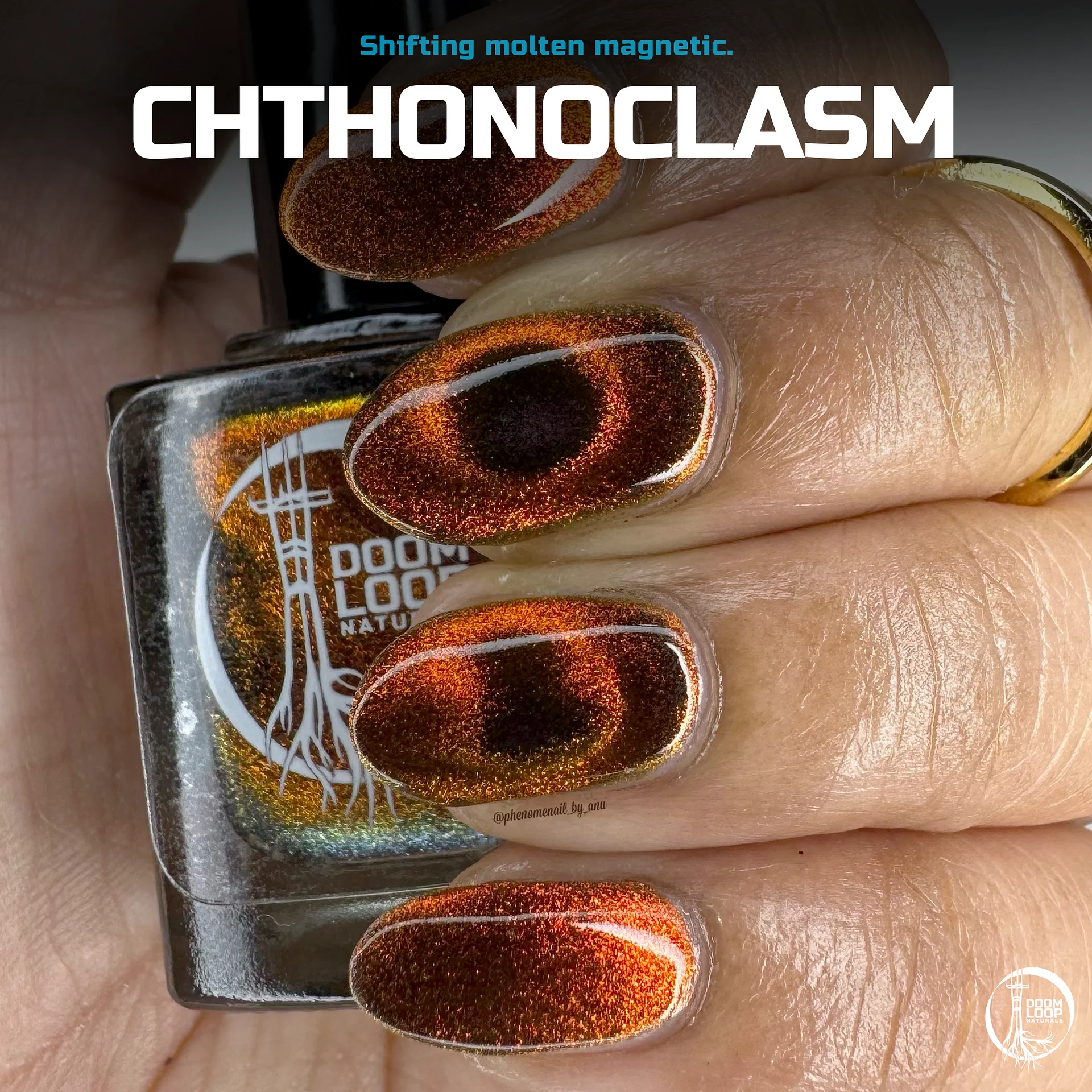 CHTHONOCLASM - Firey Multichome High Contrast Magnetic Nail Polish product image (1)