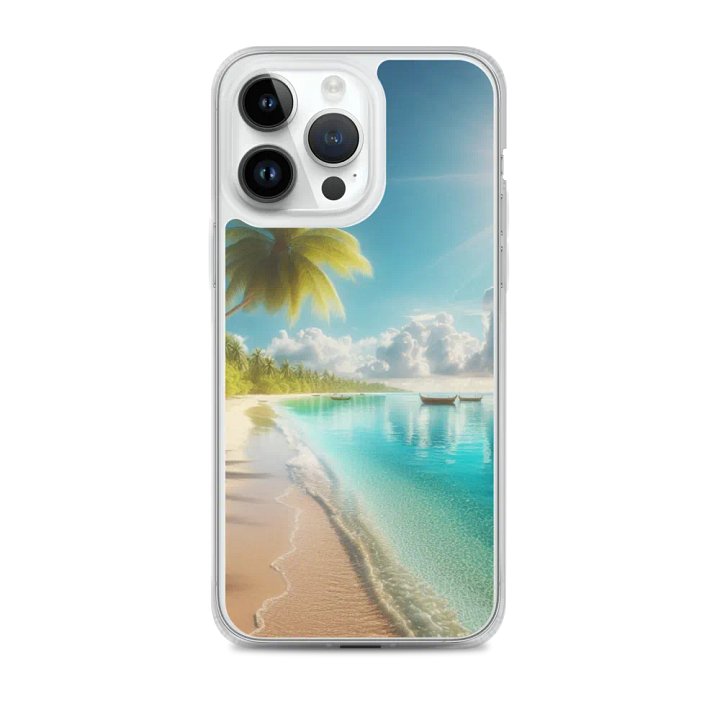 Tropical Paradise iPhone® MagSafe® Clear Case | AI Design product image (2)