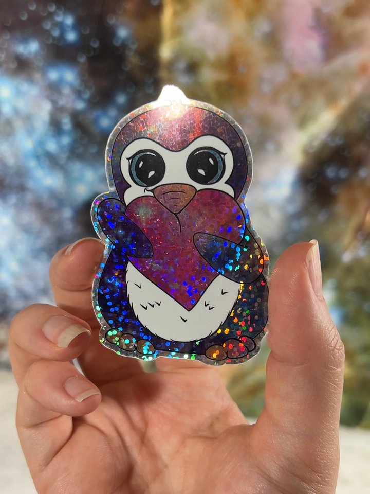Pengu Love Holo Sticker product image (1)