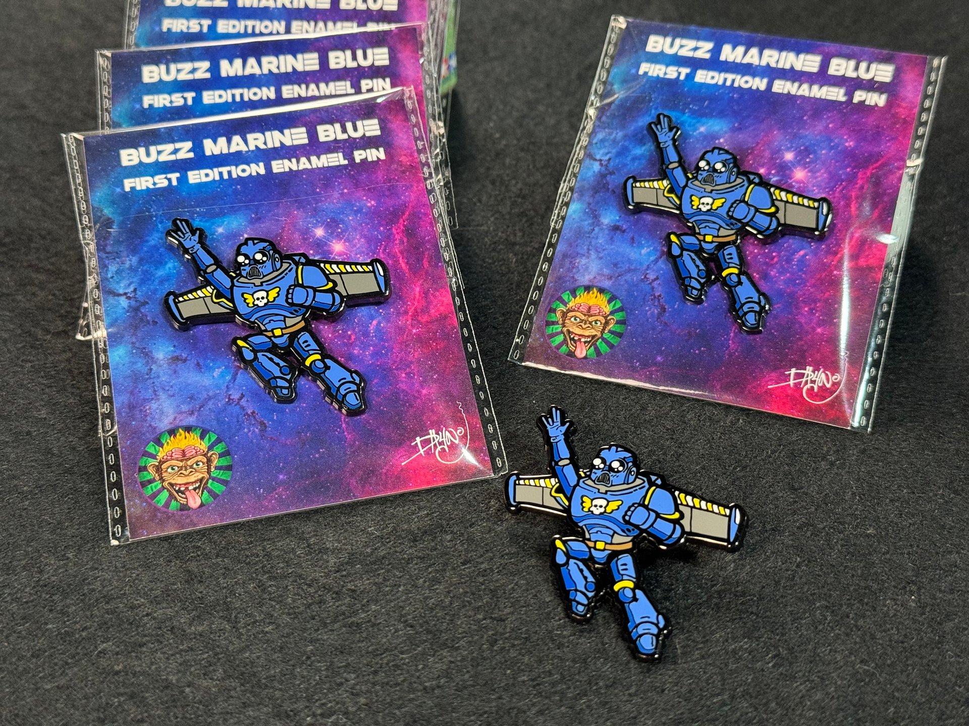 Buzz Space Marine Blue 2'' Enamel Pin product image (3)