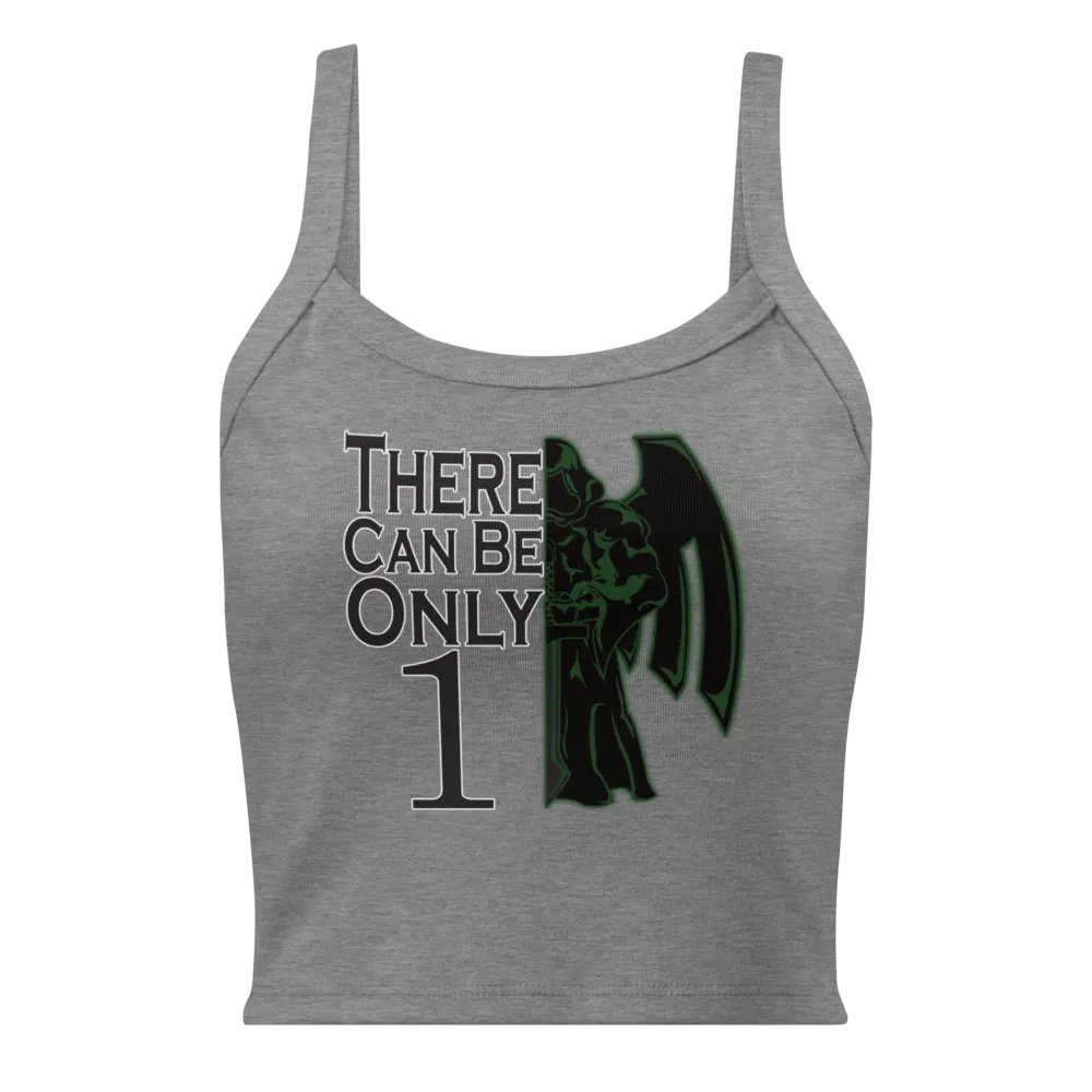 Highlander Roll1 Green Ribbed Tank Top product image (3)