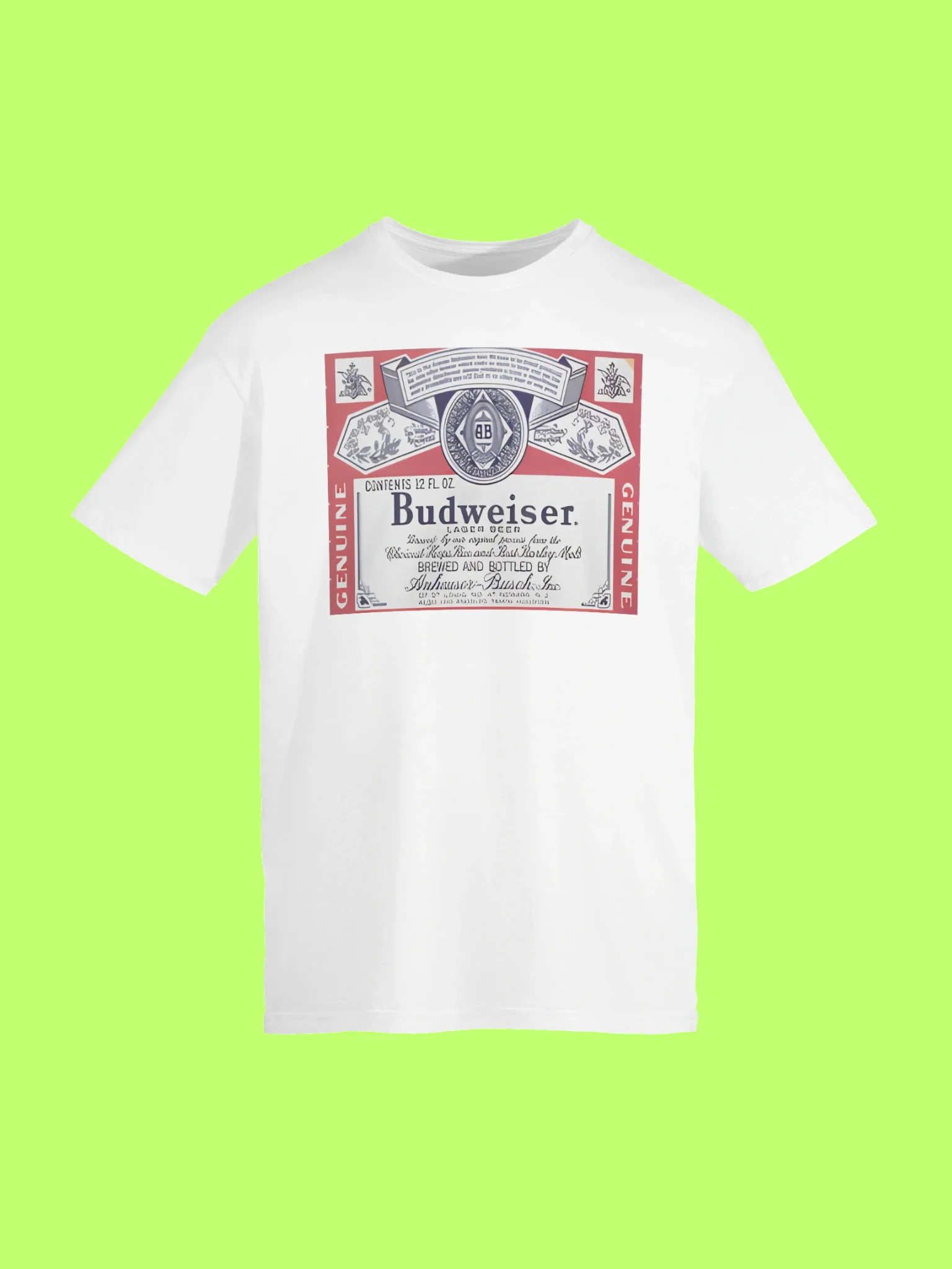 Budweiser Genuine Draft Retro Graphic Shirt product image (152)