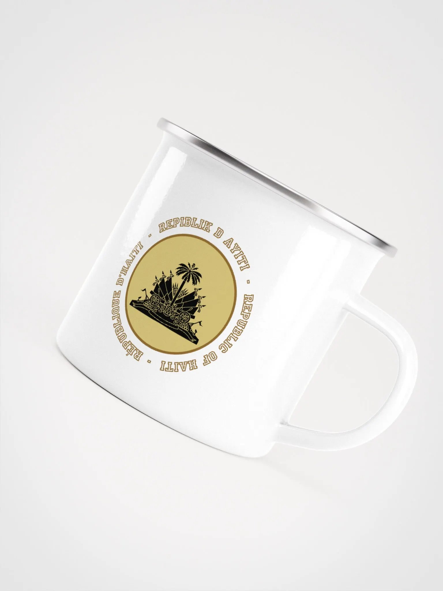 Haiti Emblem Enamel Mug product image (5)