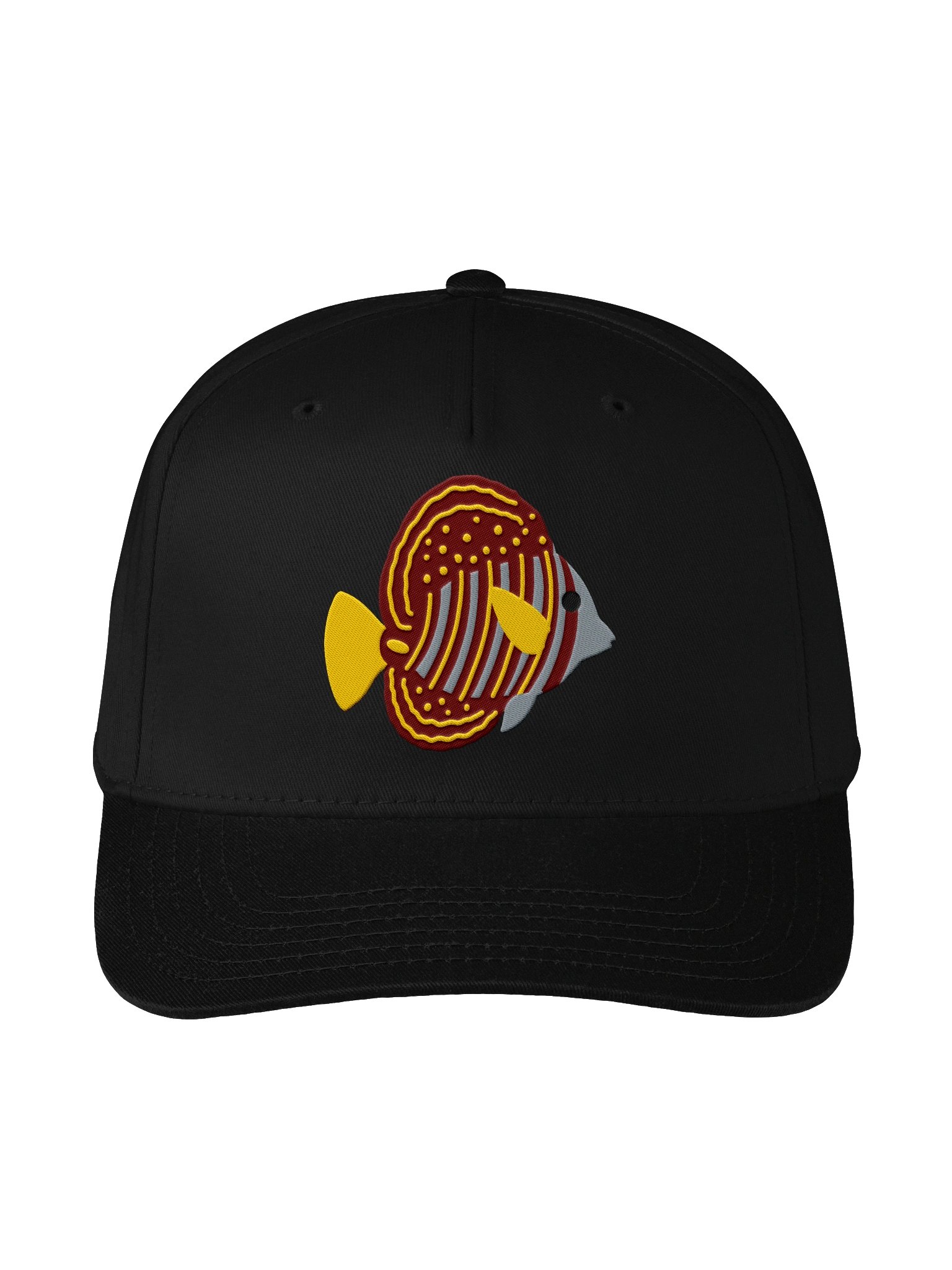 Sailfin Tang Embroidered Mid-Profile Baseball Cap | Saltwater Reef Fish Hat product image (2)