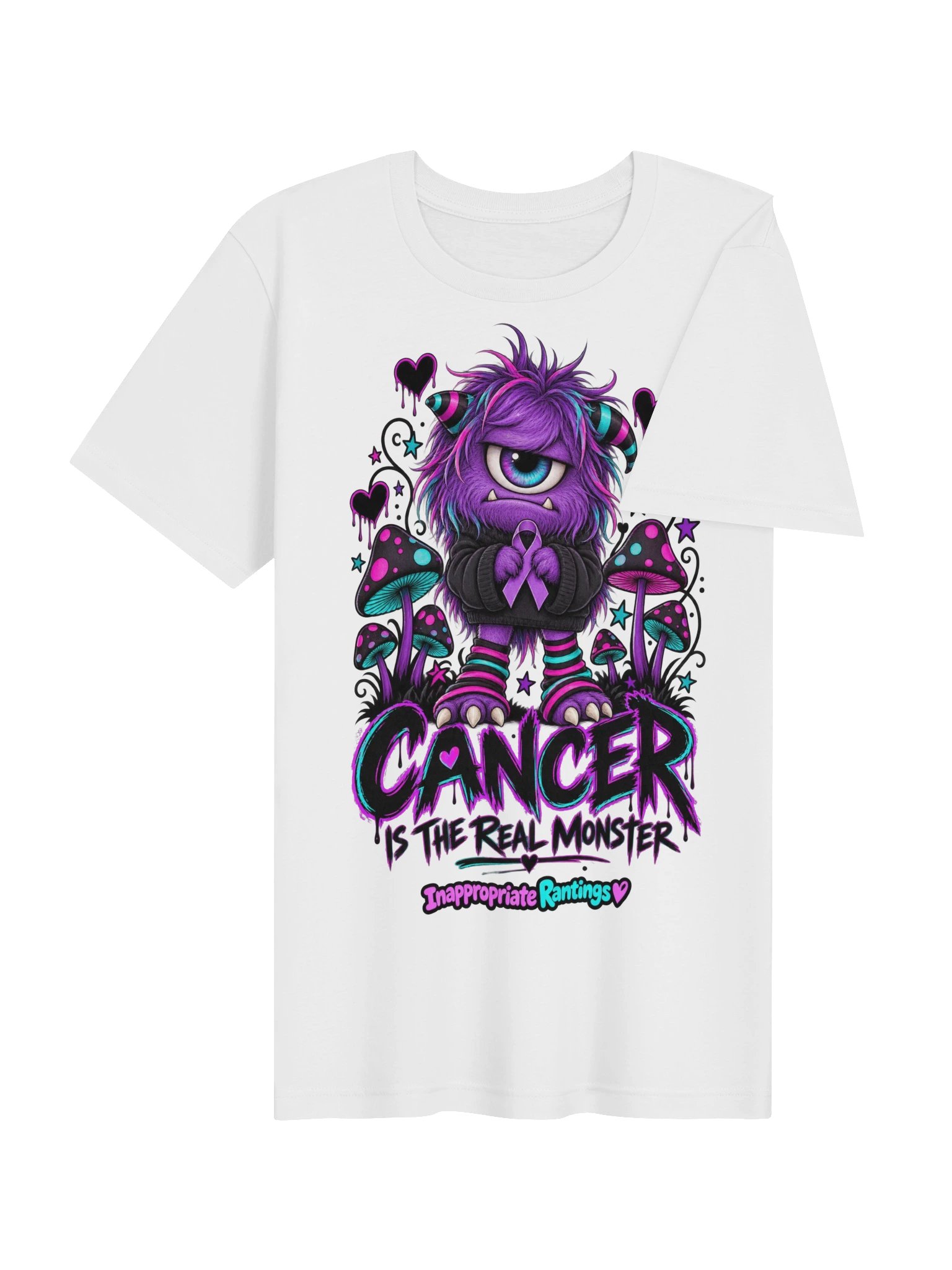 Cancer Is The Real Monster Tee product image (31)