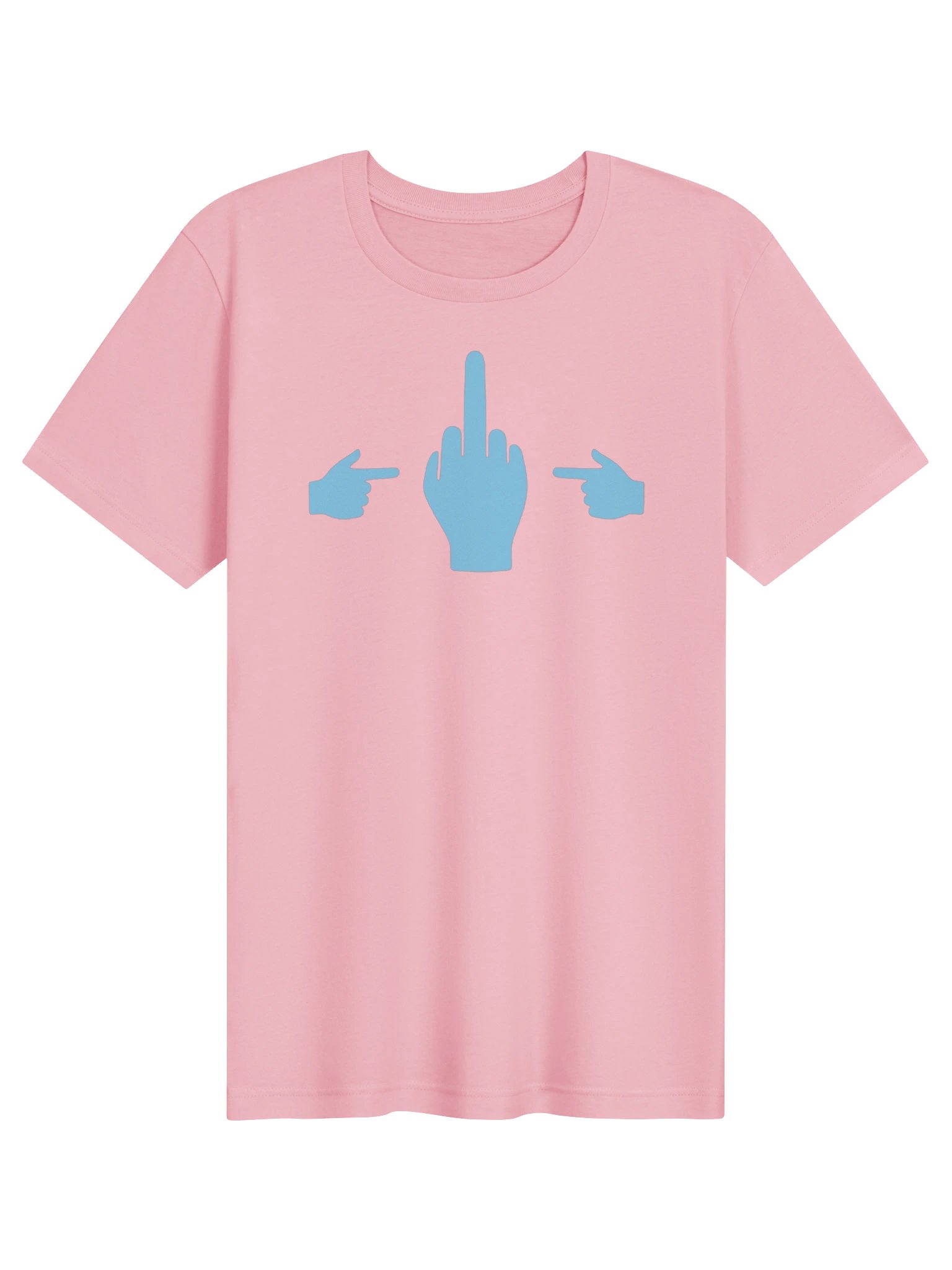 No Middle Finger Point ShopCo Light Blue Unisex Tee product image (1)