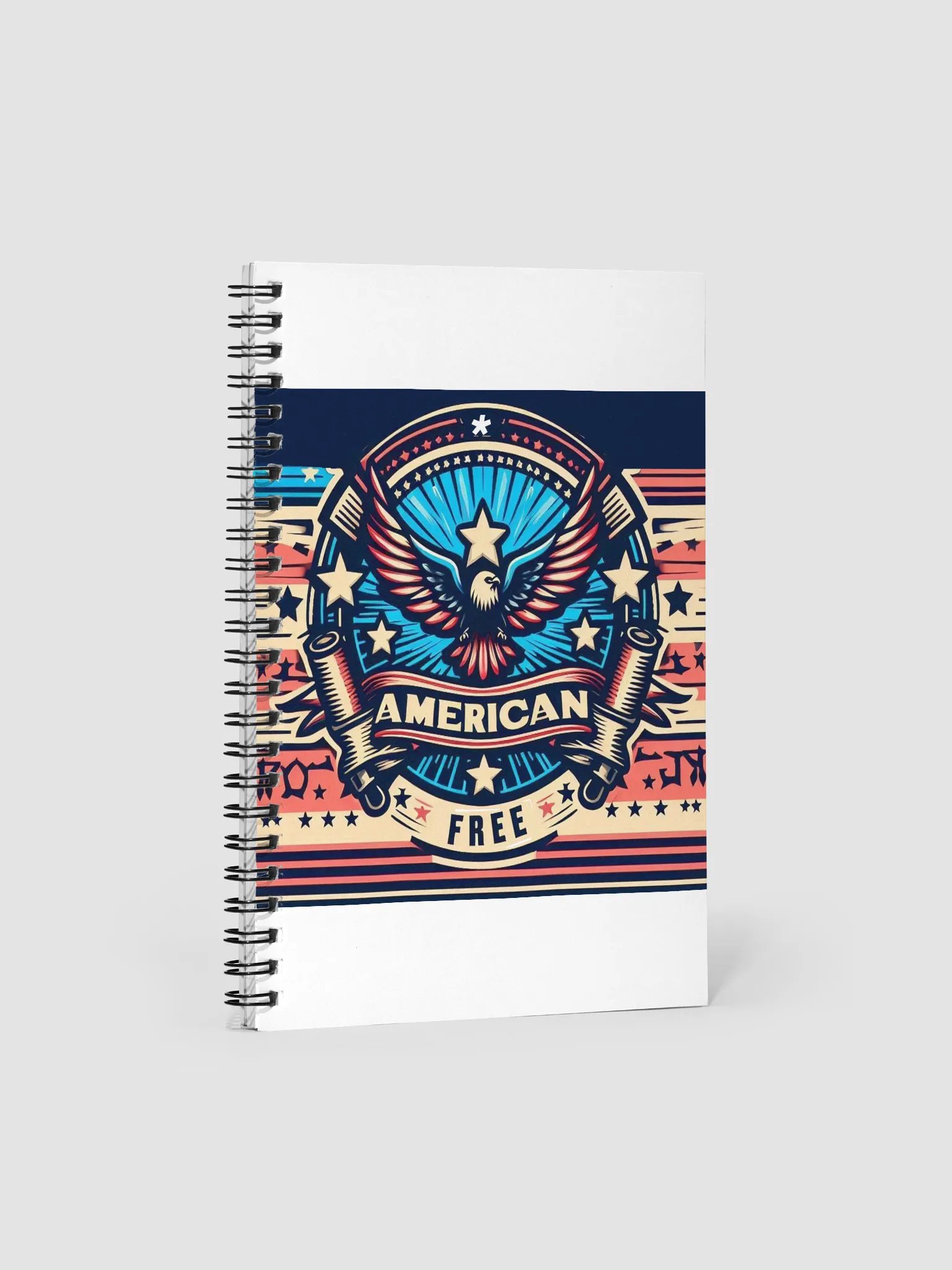 American Freedom Eagle Spiral Notebook product image (1)