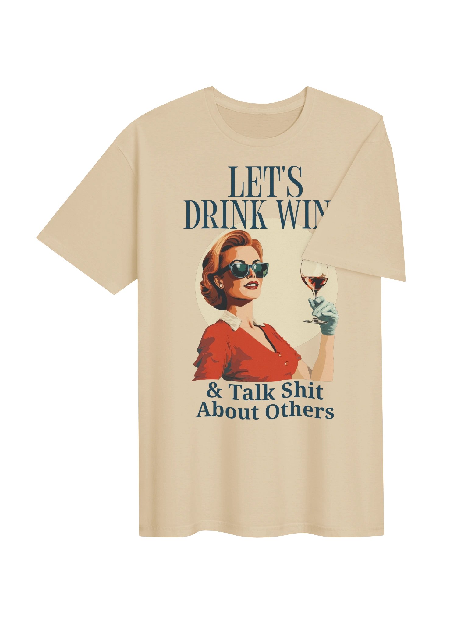 Let's Drink Wine Retro Graphic Tee product image (27)