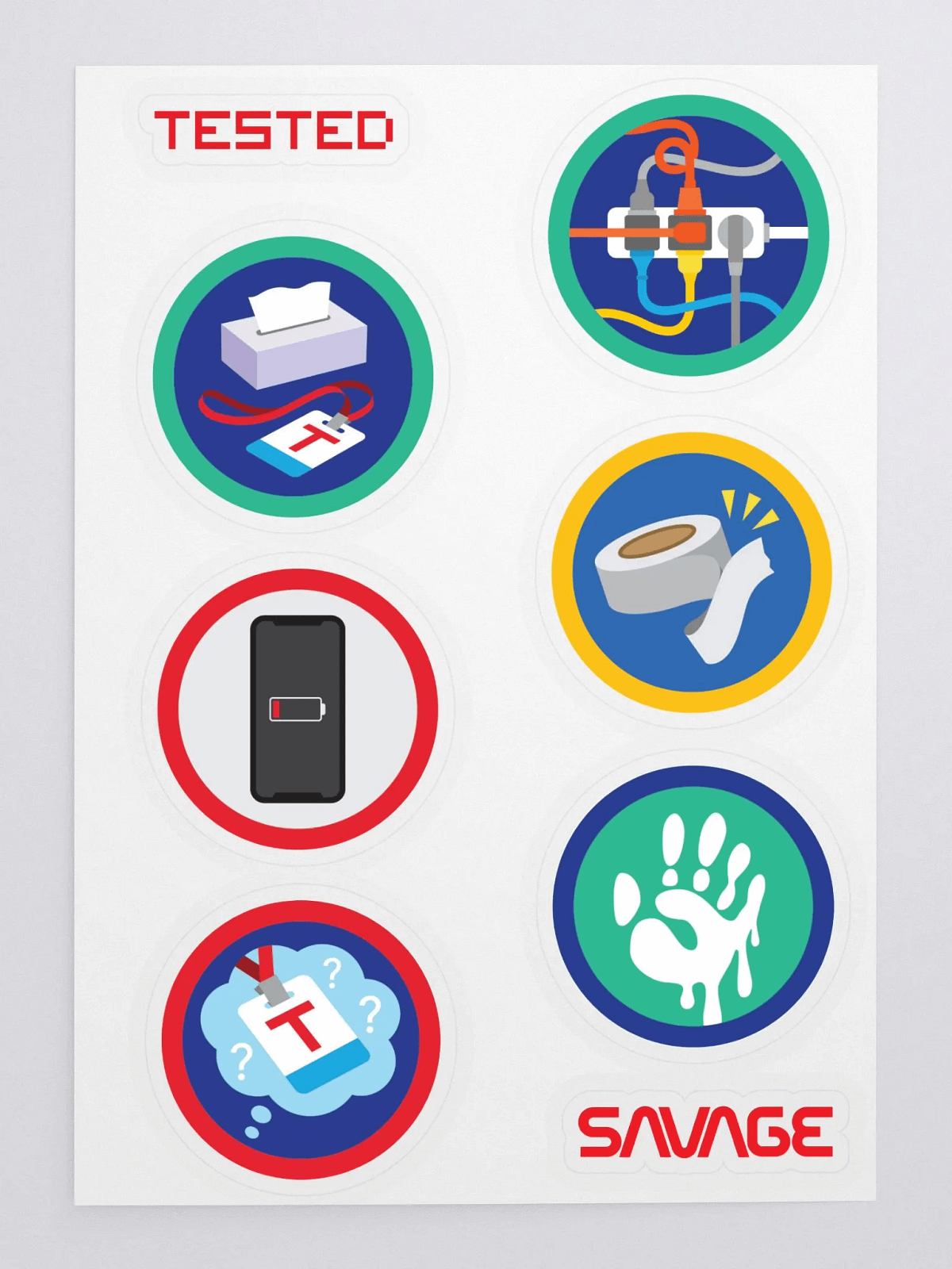 Convention and Life's Inconveniences (de)Merit Sticker Sheet | Tested