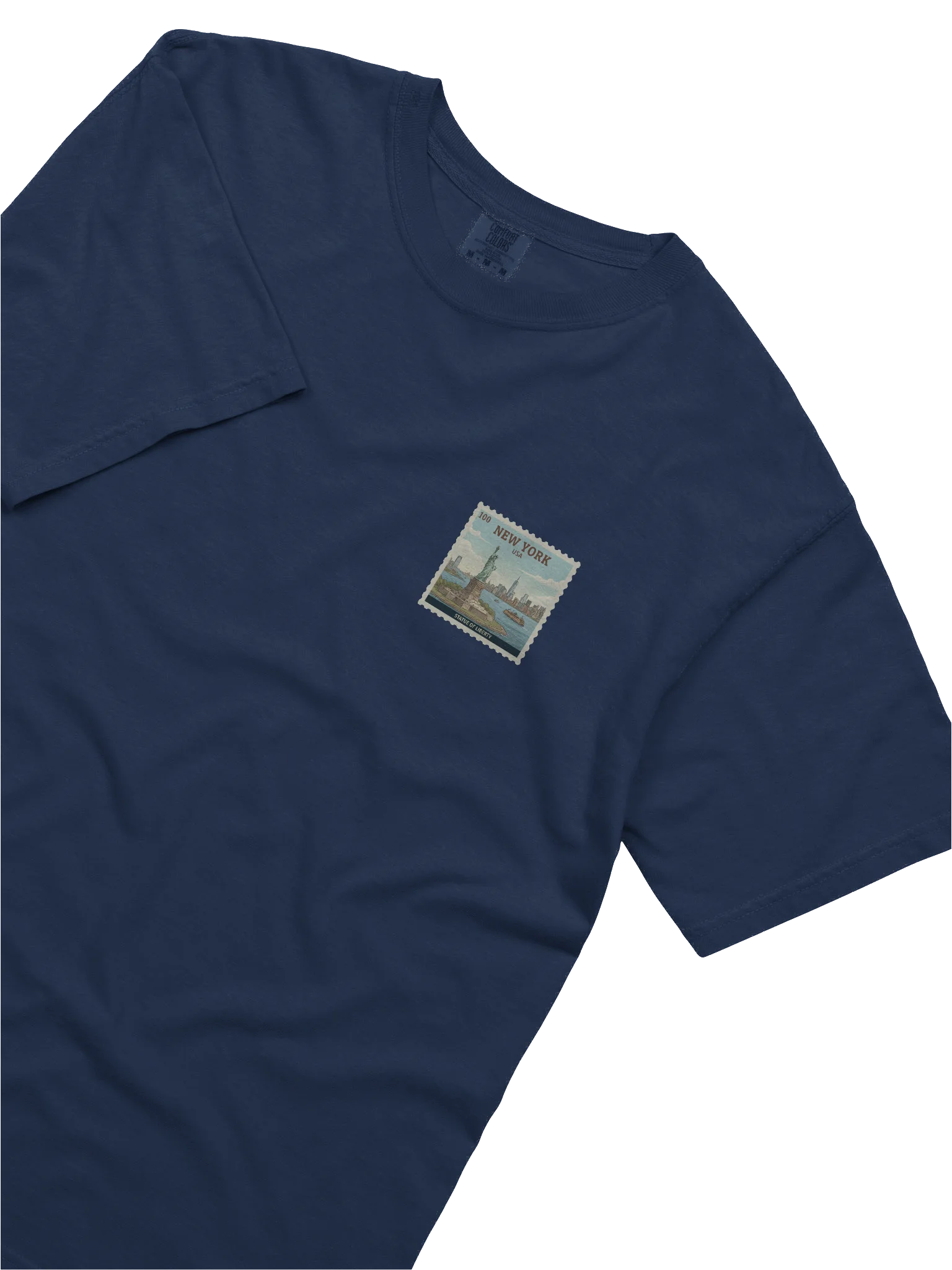Vintage Statue of Liberty USA Travel Stamp Comfort Colors T-Shirt product image (2)