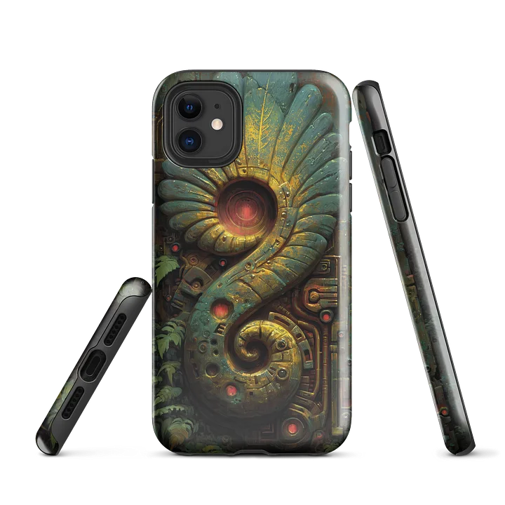 Verdant Signal Relic iPhone Case — Organic Machine Artifact Design product image (1)