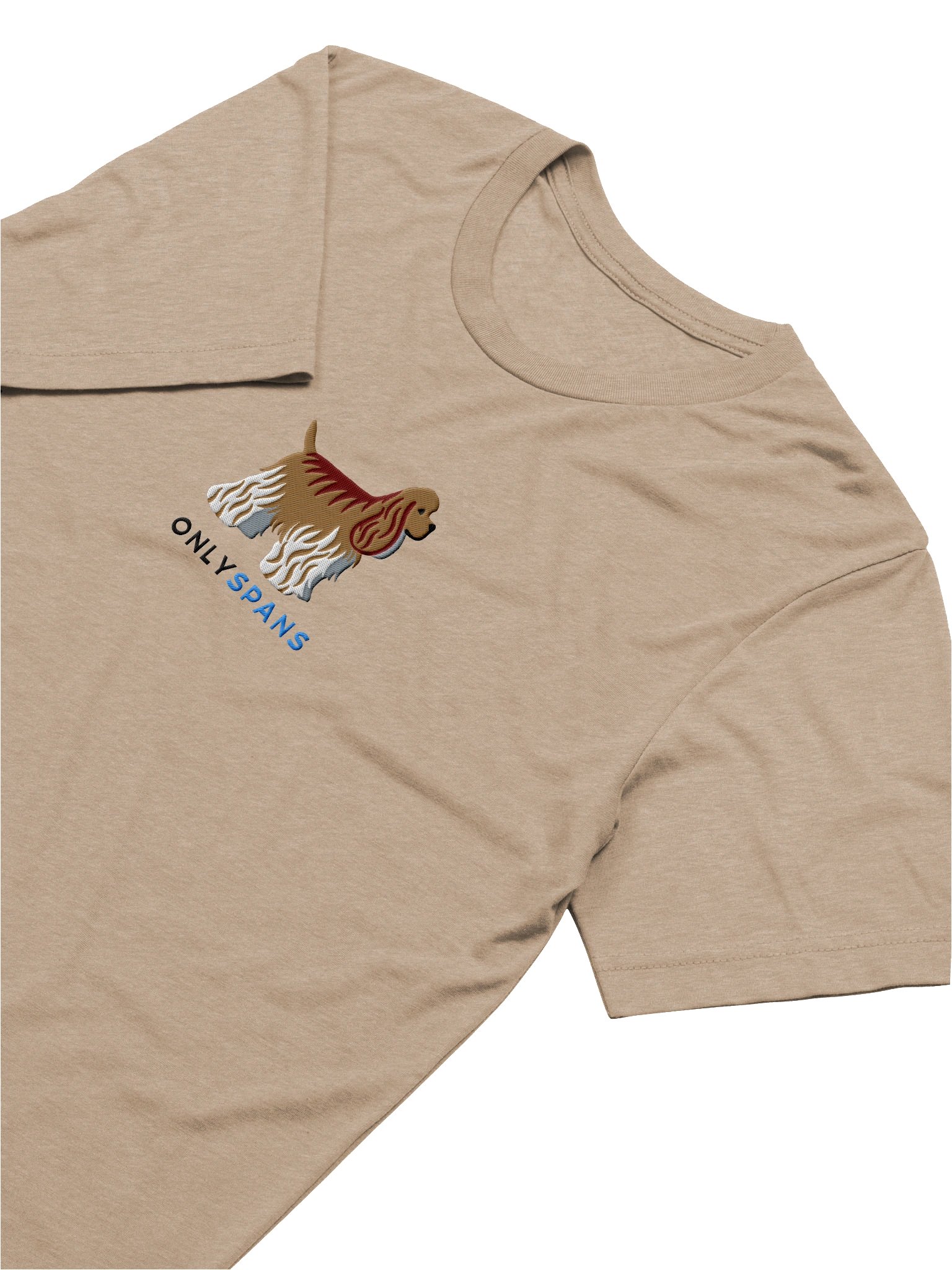Only Spans T-Shirt(Embroidered) of an American Cocker Spaniel(Fawn) product image (66)