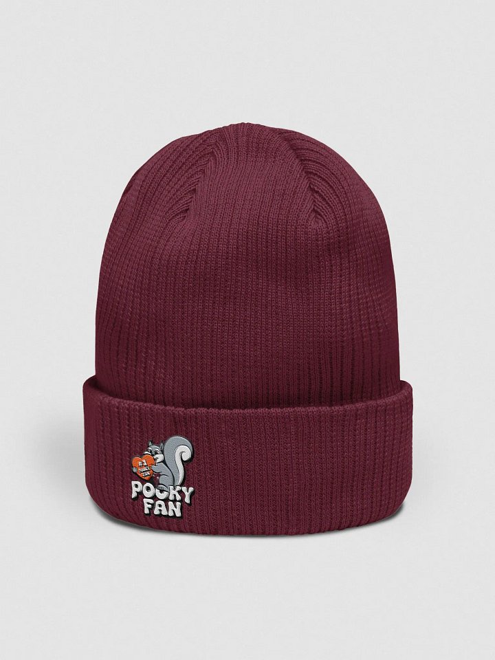 Organic Cotton Embroidered Beanie: Cutesy Pooky Fan with Heart product image (2)