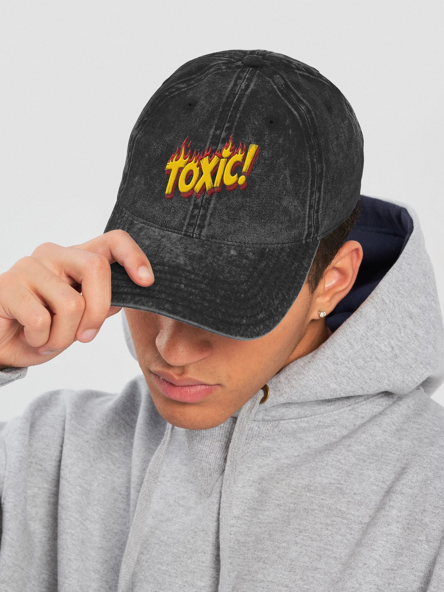 Flaming Toxic Retro Dad Hat product image (7)