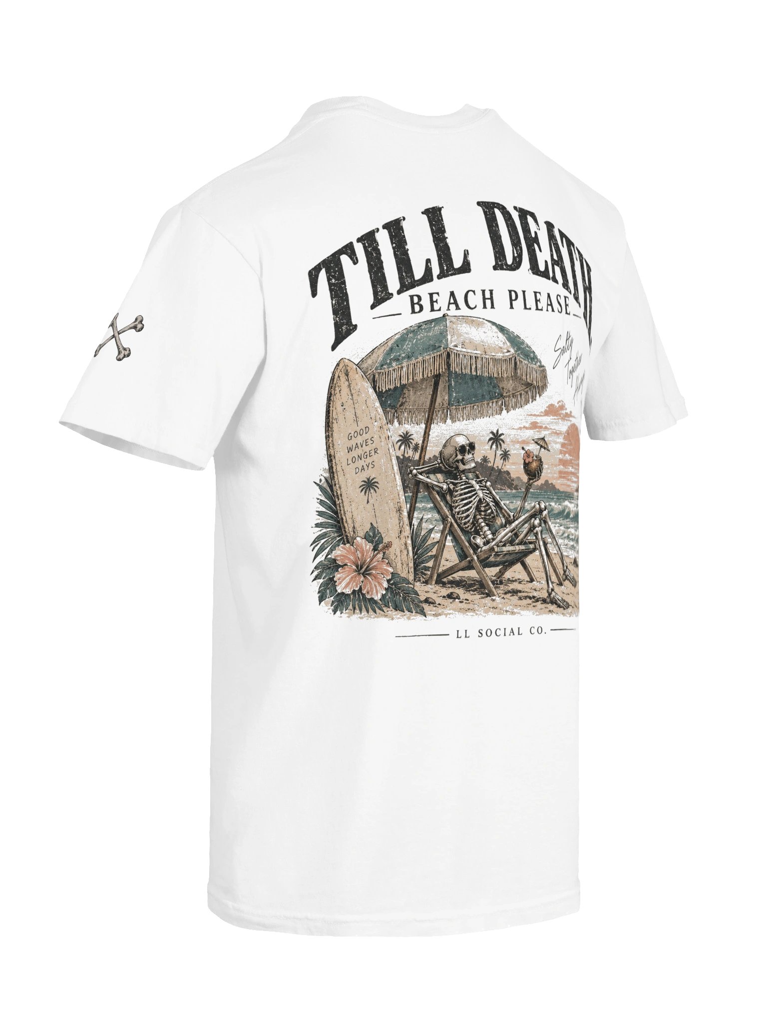 Till Death Beach Please Comfort Colors Tee — Coastal Skellie Edit product image (8)
