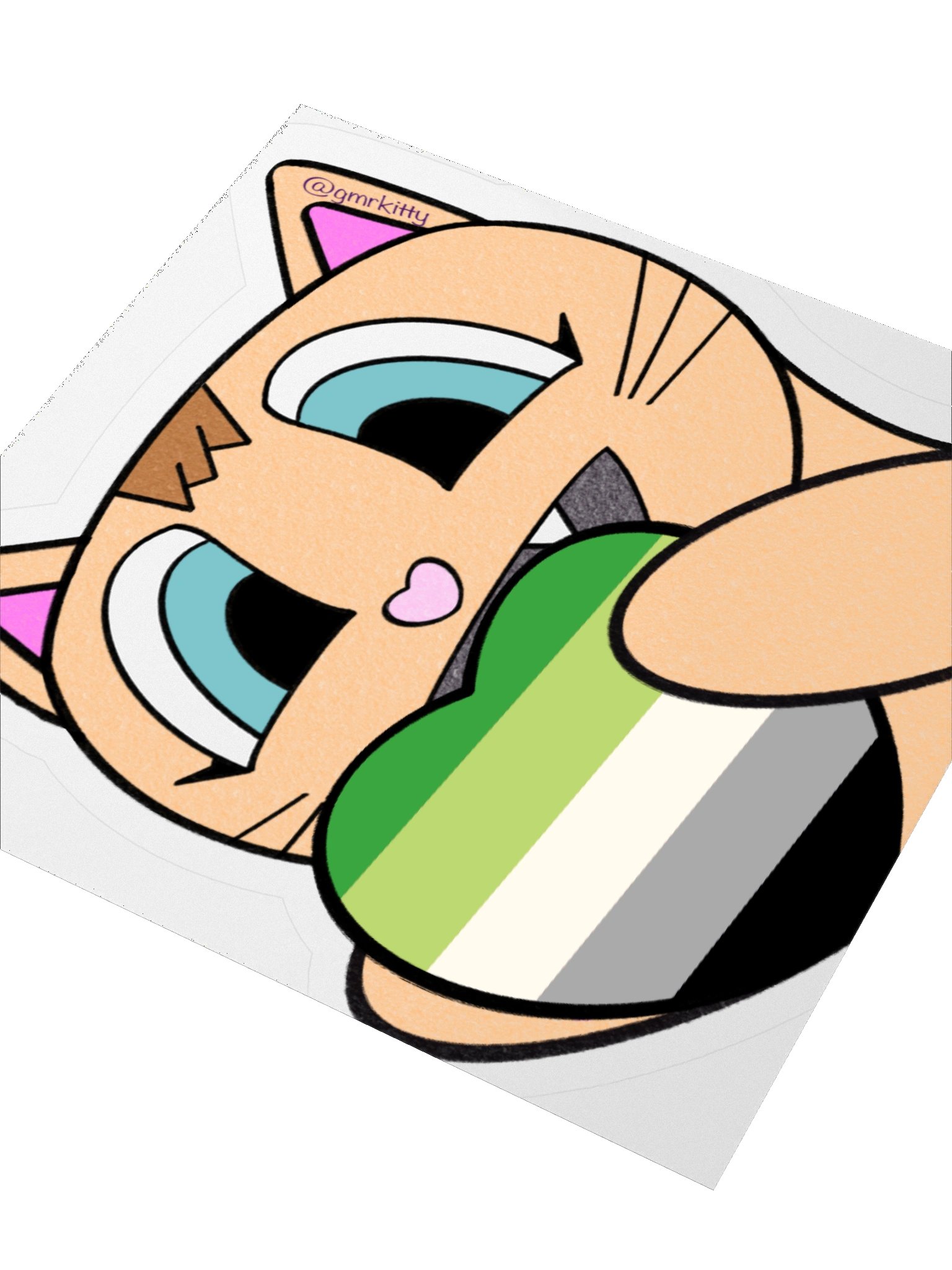 Aro Pride Kitty Sticker product image (8)
