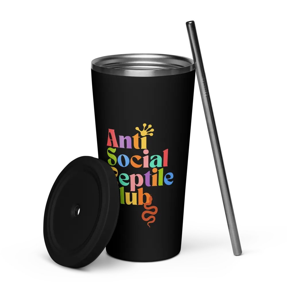 Colorful Insulated Tumbler: Anti Social Reptile Club Edition product image (5)