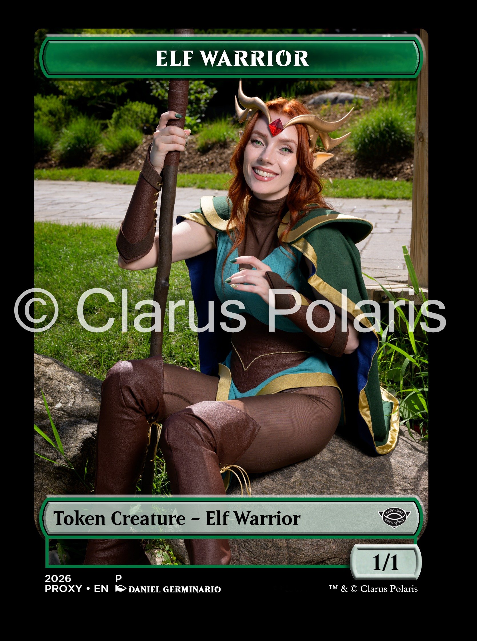 Magic Token Card ( Dog & Elf Warrior ) product image (2)