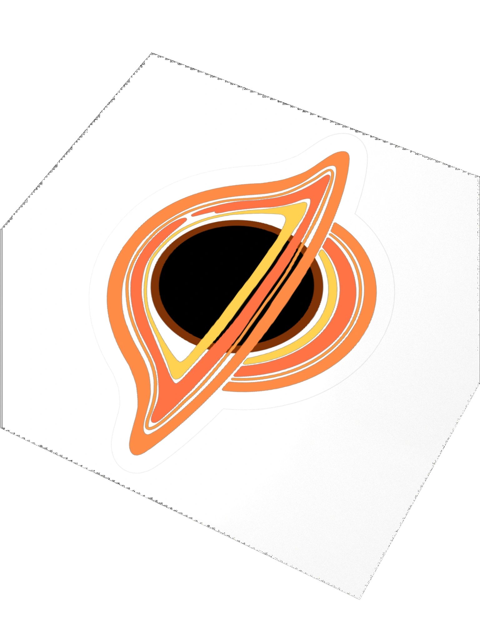Black Hole Kiss Cut Sticker - Space Explorer Collection product image (3)