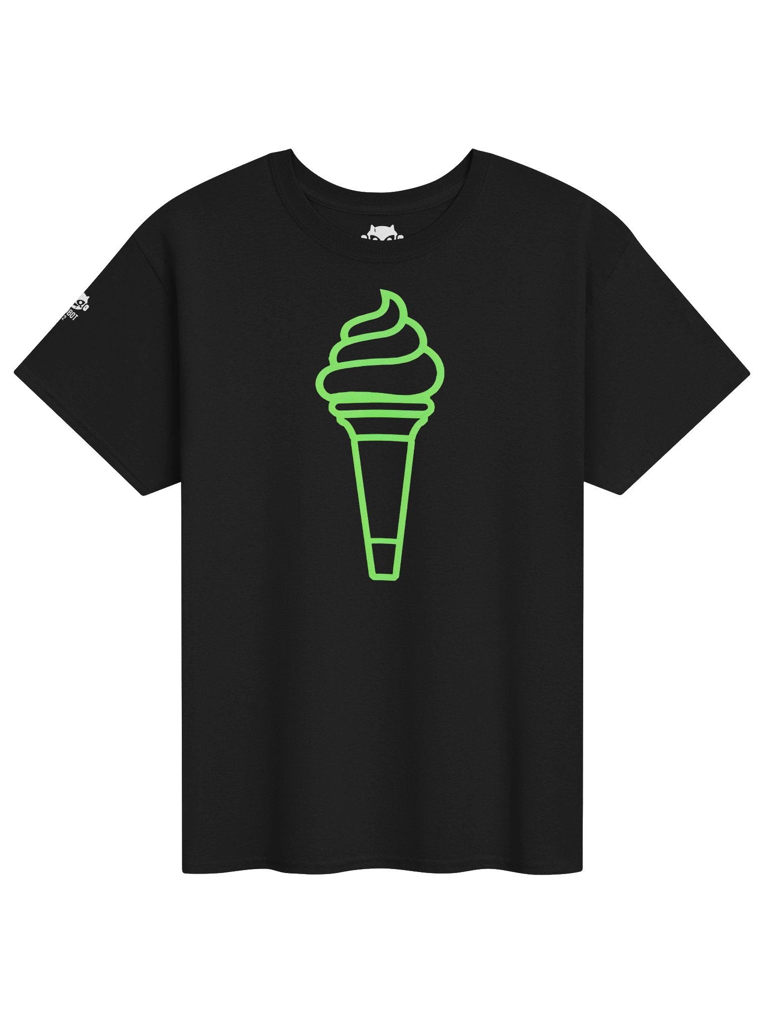 Neon green KLF ice-cream cone unisex heavyweight tee product image (2)