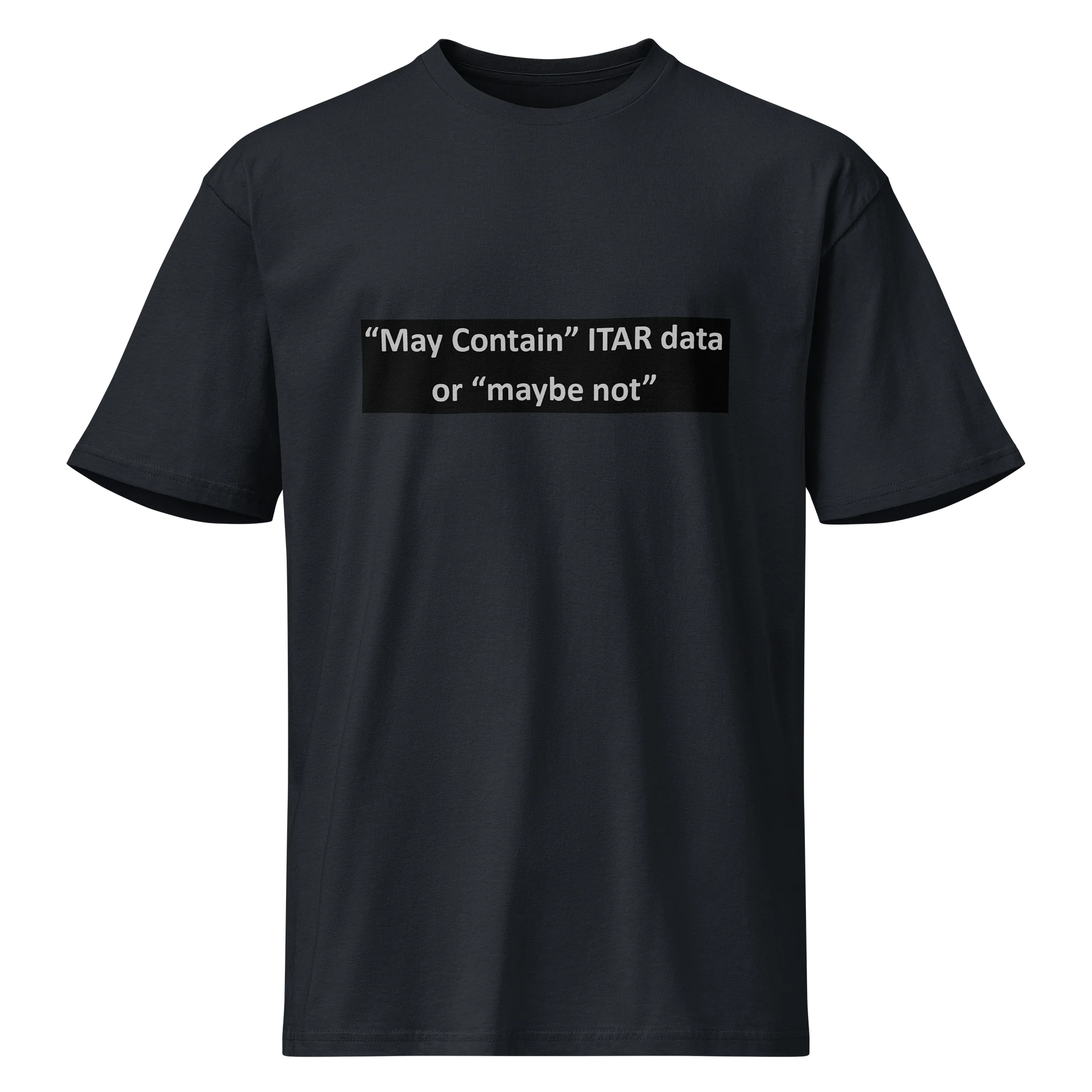 May Contain ITAR Data or Maybe Not T Navy Blazer product image (1)