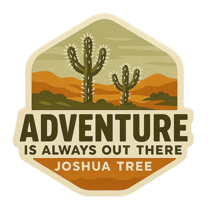 Adventure Sticker Joshua Tree Desert Cactus product image (1)