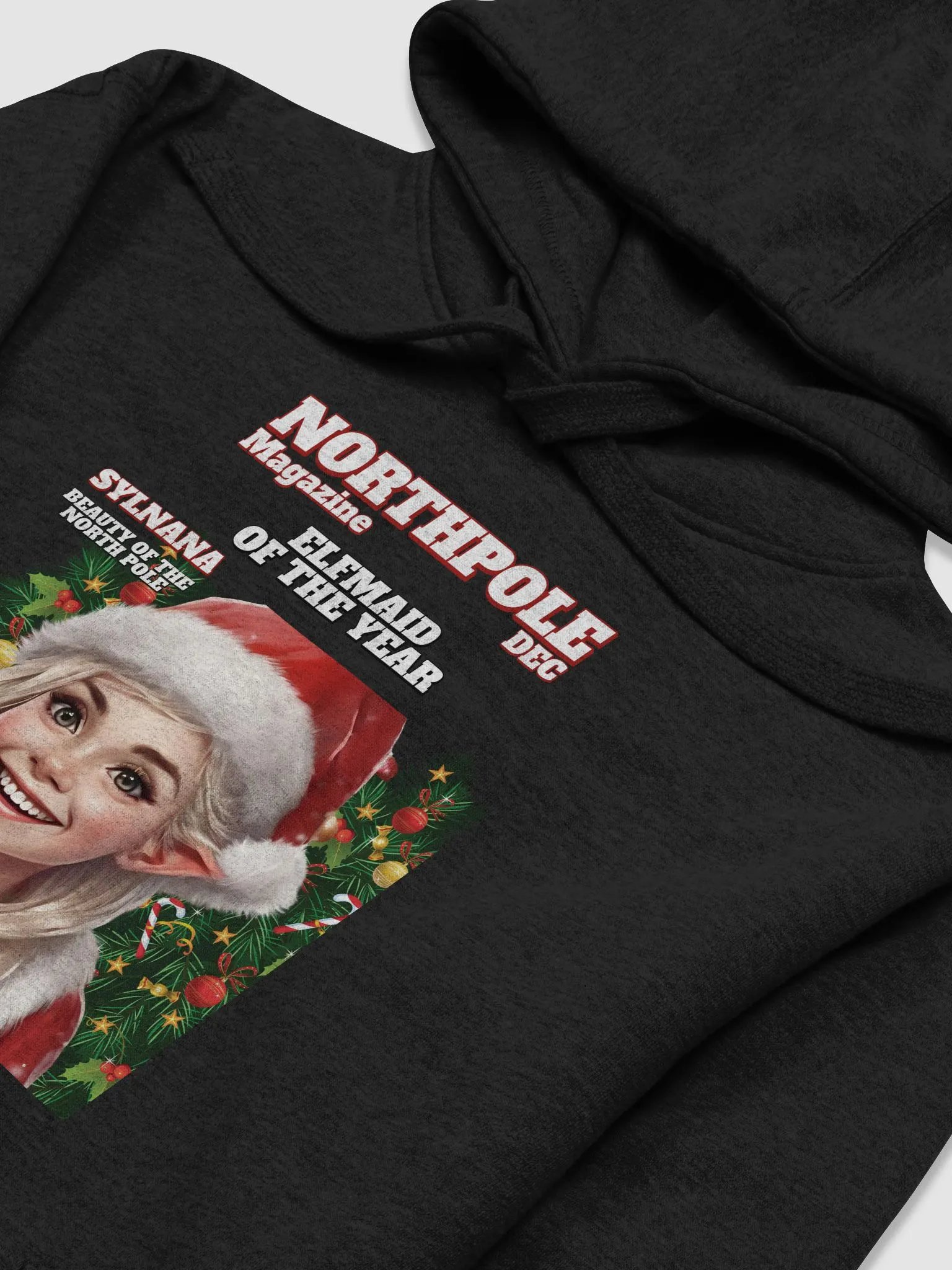 North Pole Magazine Elf of The Year Issue - Magazine Parody Hoodie product image (15)
