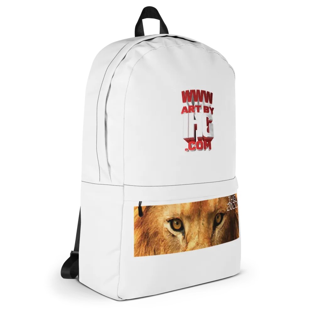 ArtByIHG.com Lion Eyes Digital Drawing Bookbag product image (5)