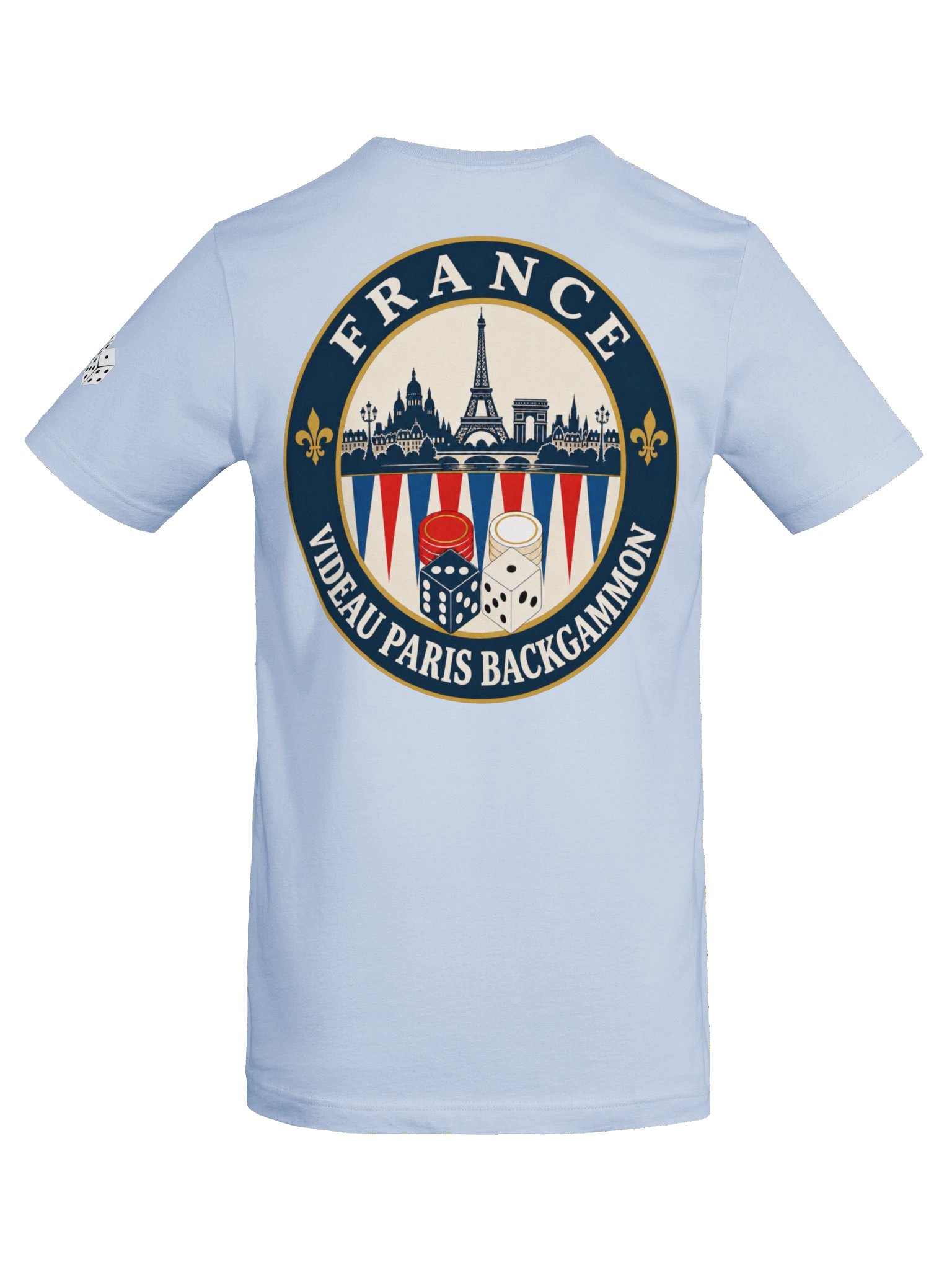France Paris Backgammon Emblem Tee product image (6)