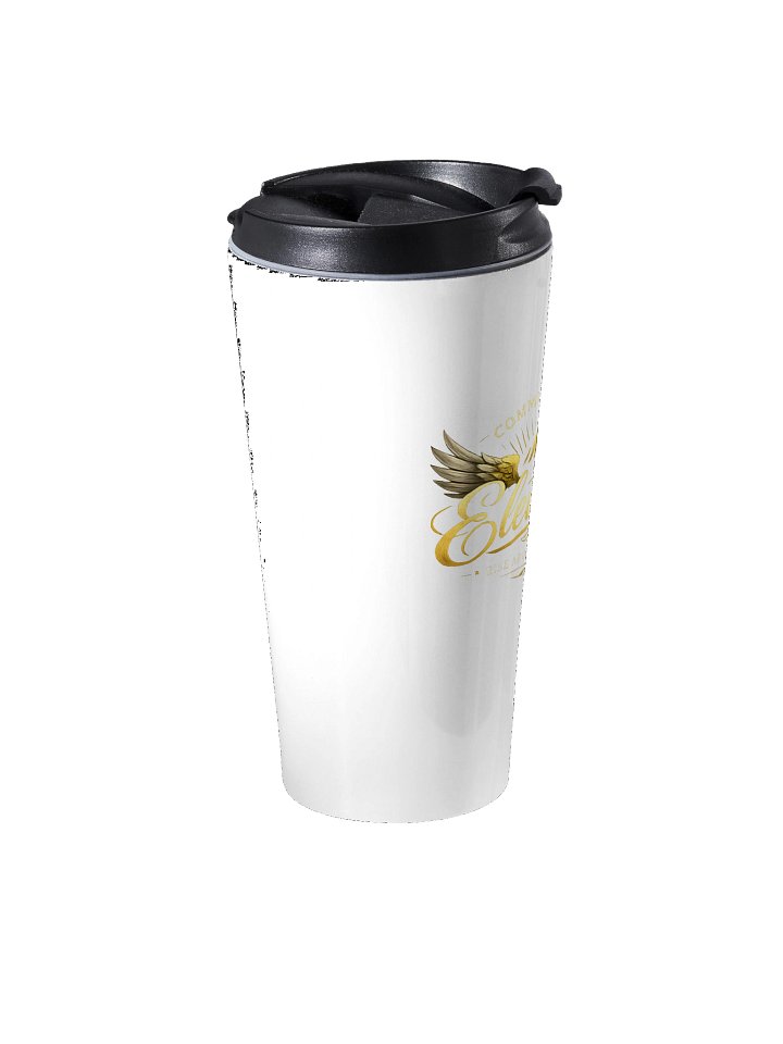 COMMITTED TO ELEVATION — Stainless Steel Travel Mug (Rise Above The Rest) product image (2)