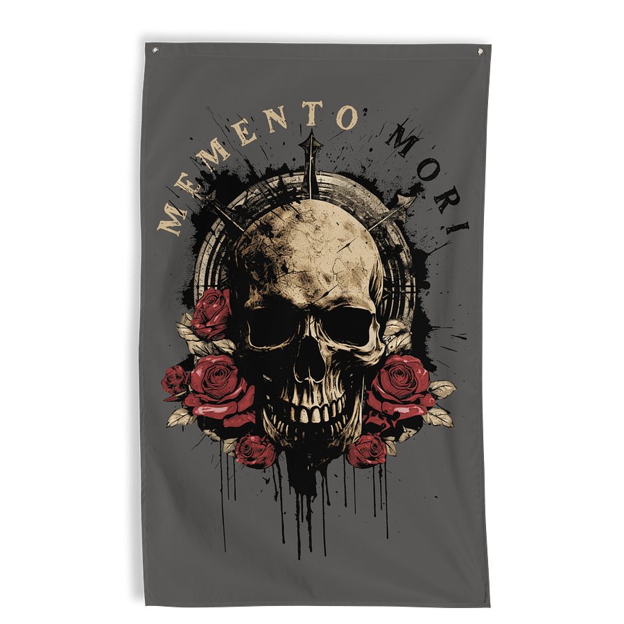 Memento Mori Wall Flag product image (1)