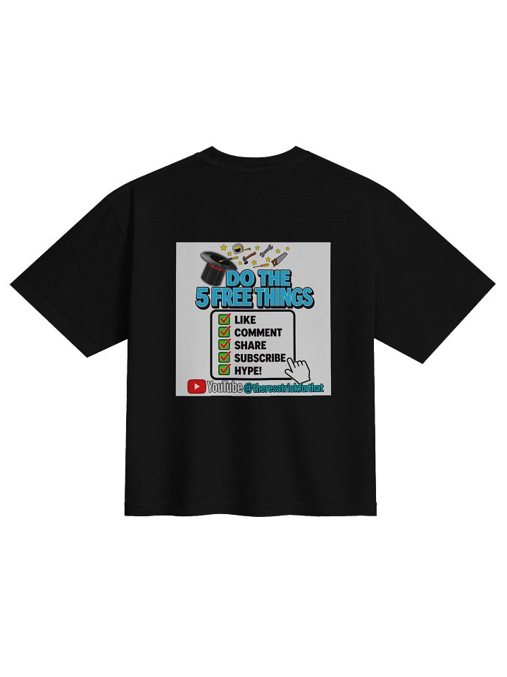Do The 5 Free Things Tee (Women's Boxy Fit) | There's A Trick For That product image (5)