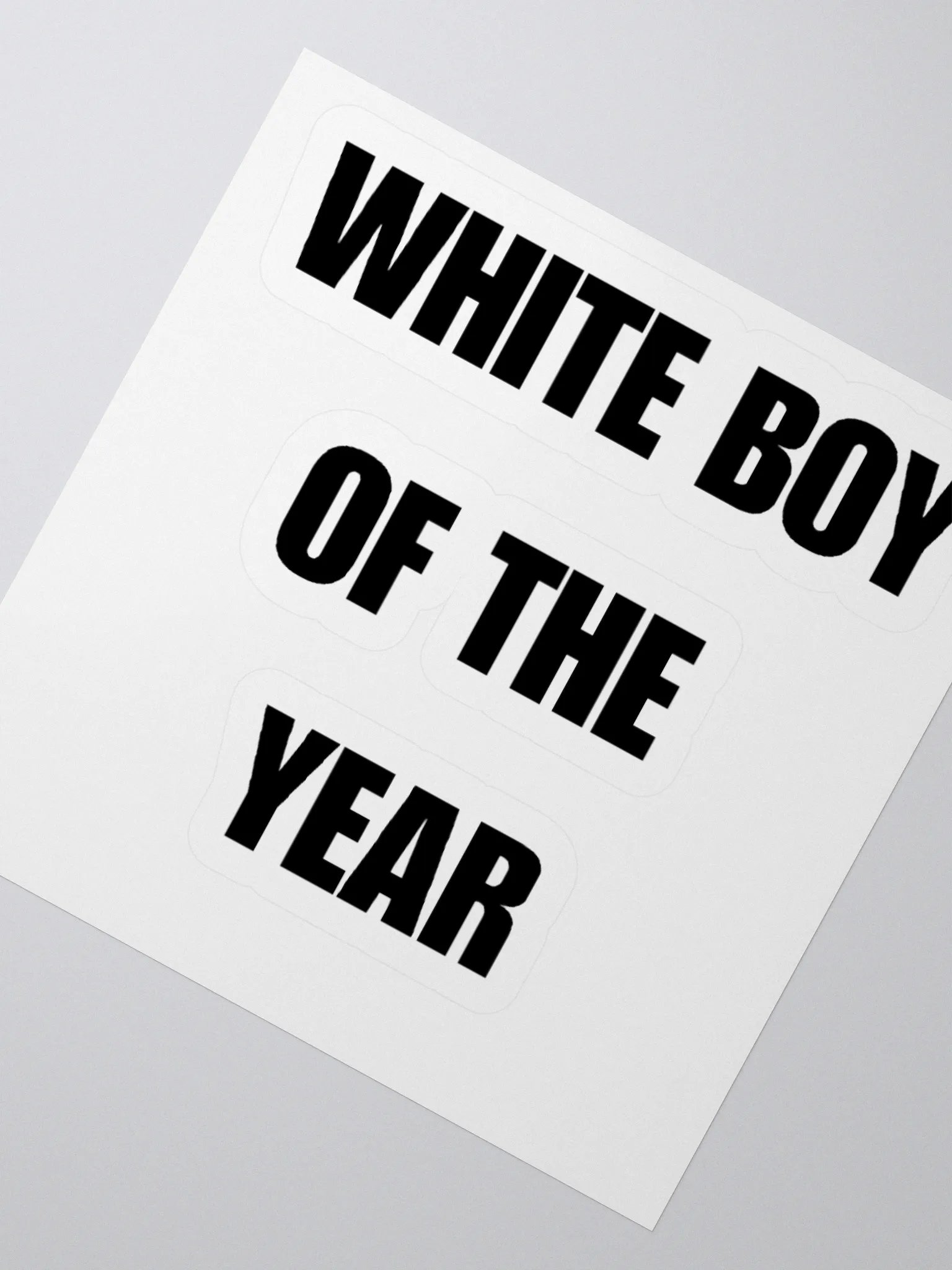 White Boy Of The Year Sticker product image (2)