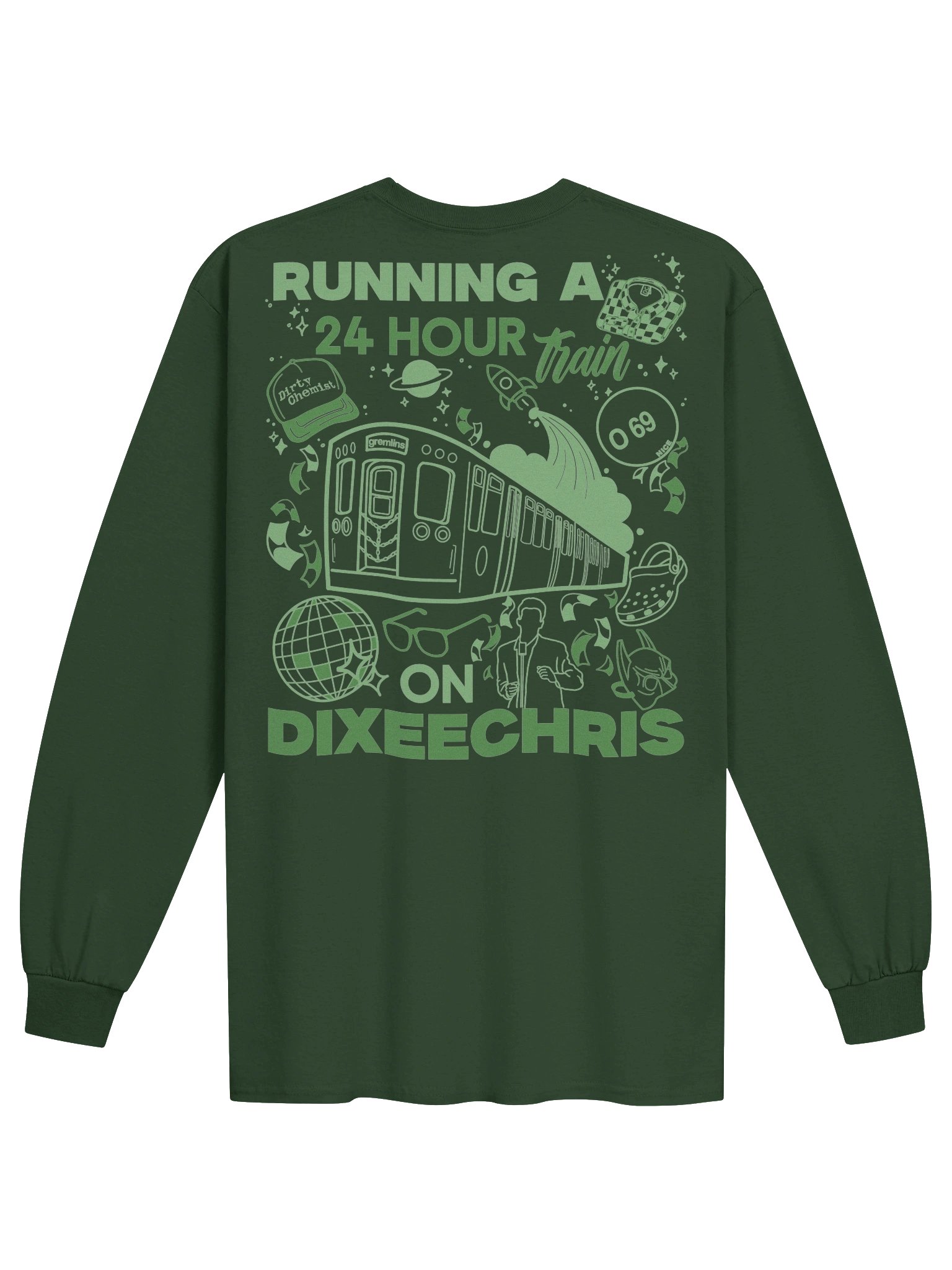 24hr Train Long Sleeve - Green product image (1)
