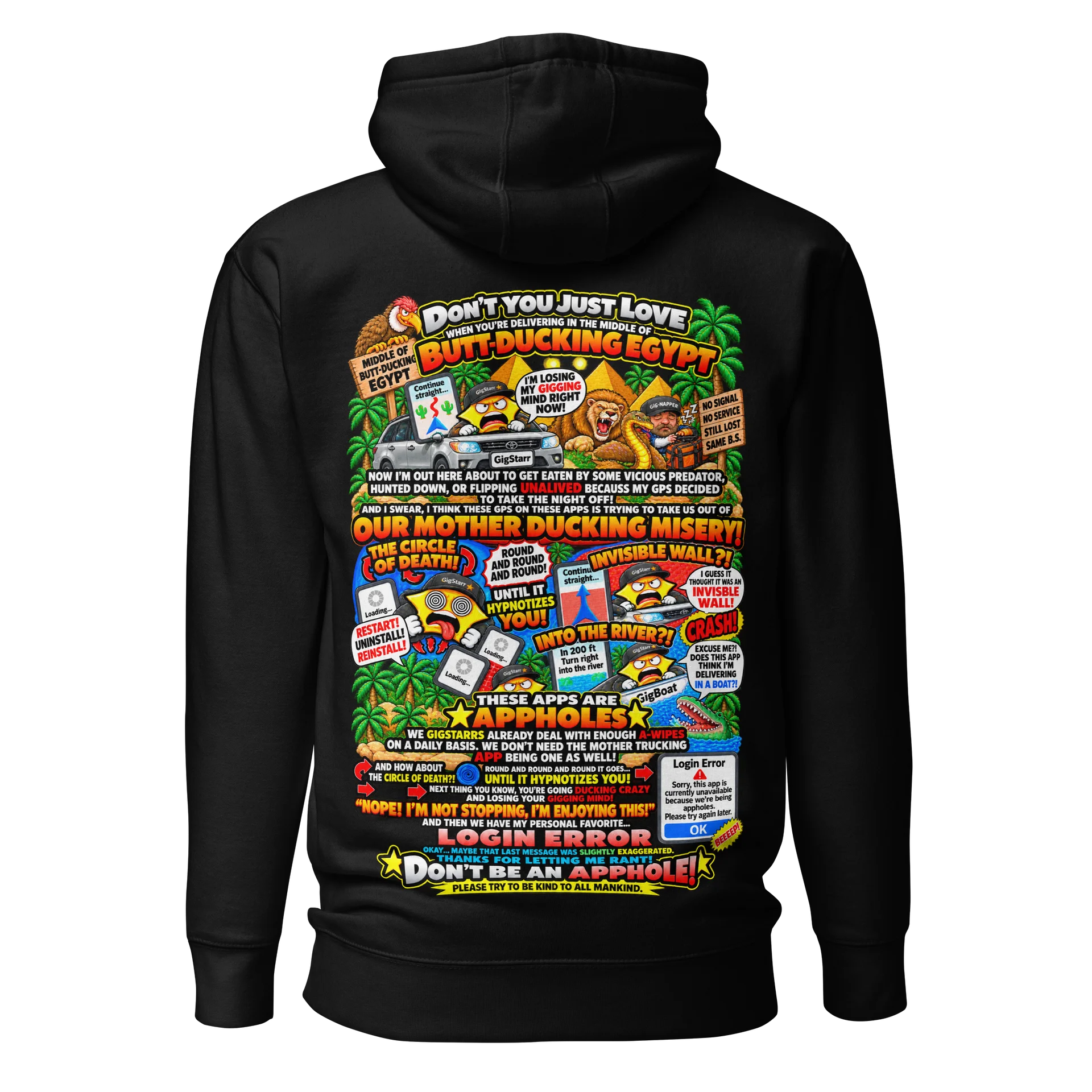 Don’t Be an Apphole – Gig Worker Rant Hoodie product image (2)