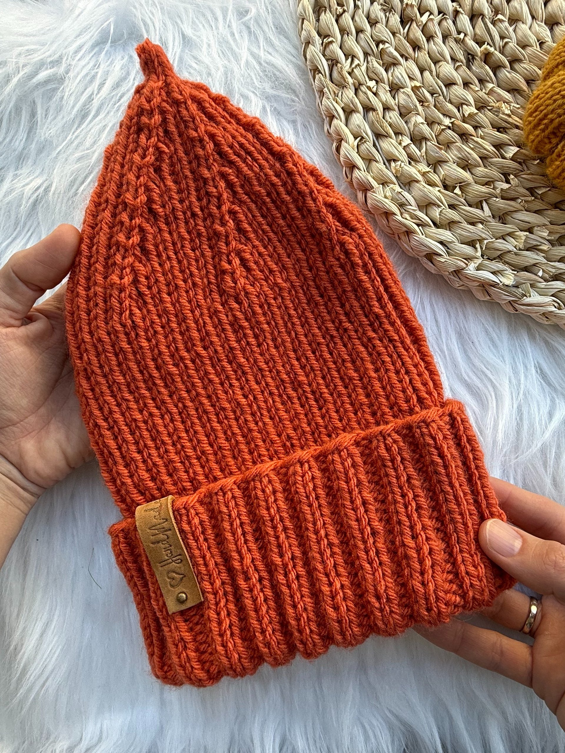Knit Pumpkin Hat Pattern product image (4)
