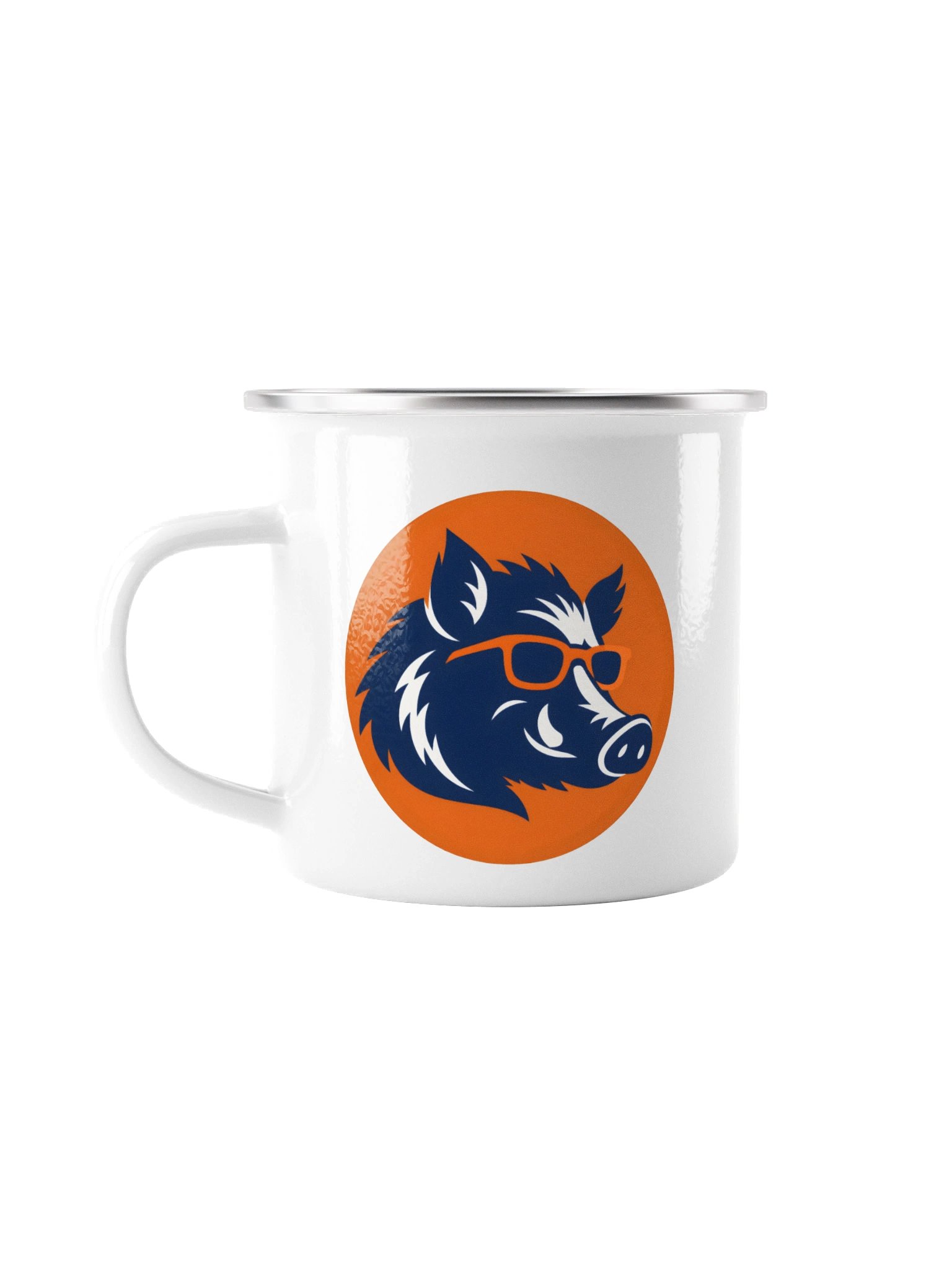 Curious Hog Enamel Camp Mug product image (1)