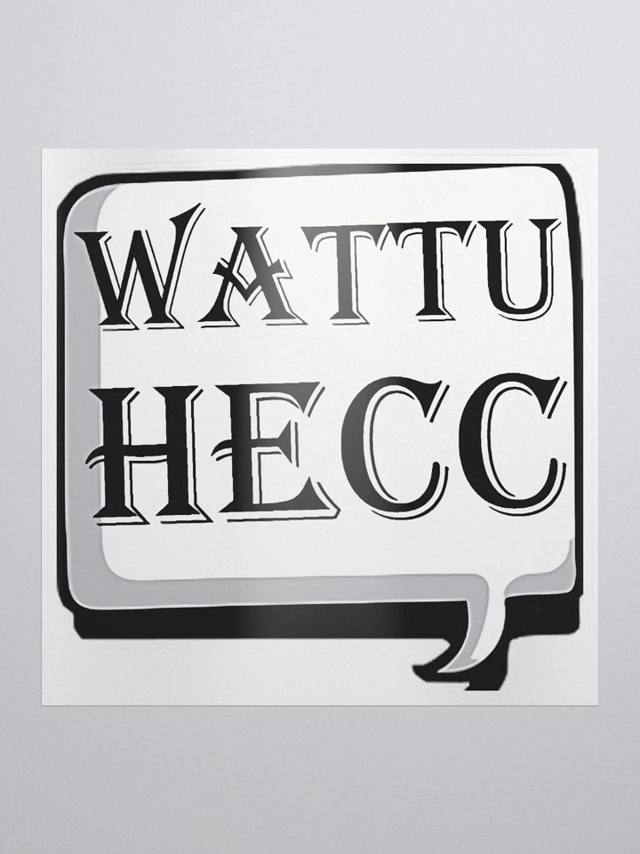 wattuhecc Kiss Cut Stickers product image (1)