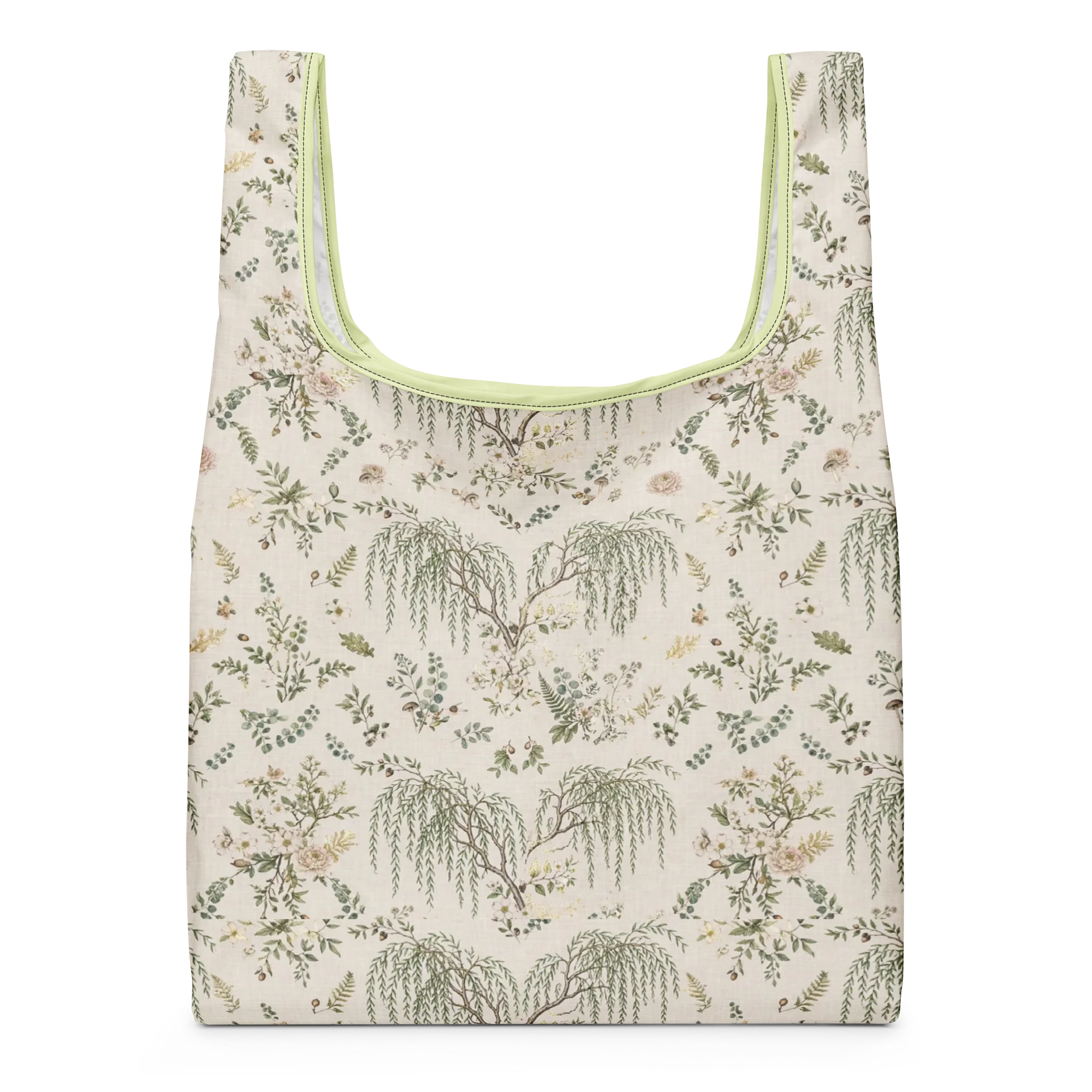Muted Floral Willow Shopping Bag product image (1)