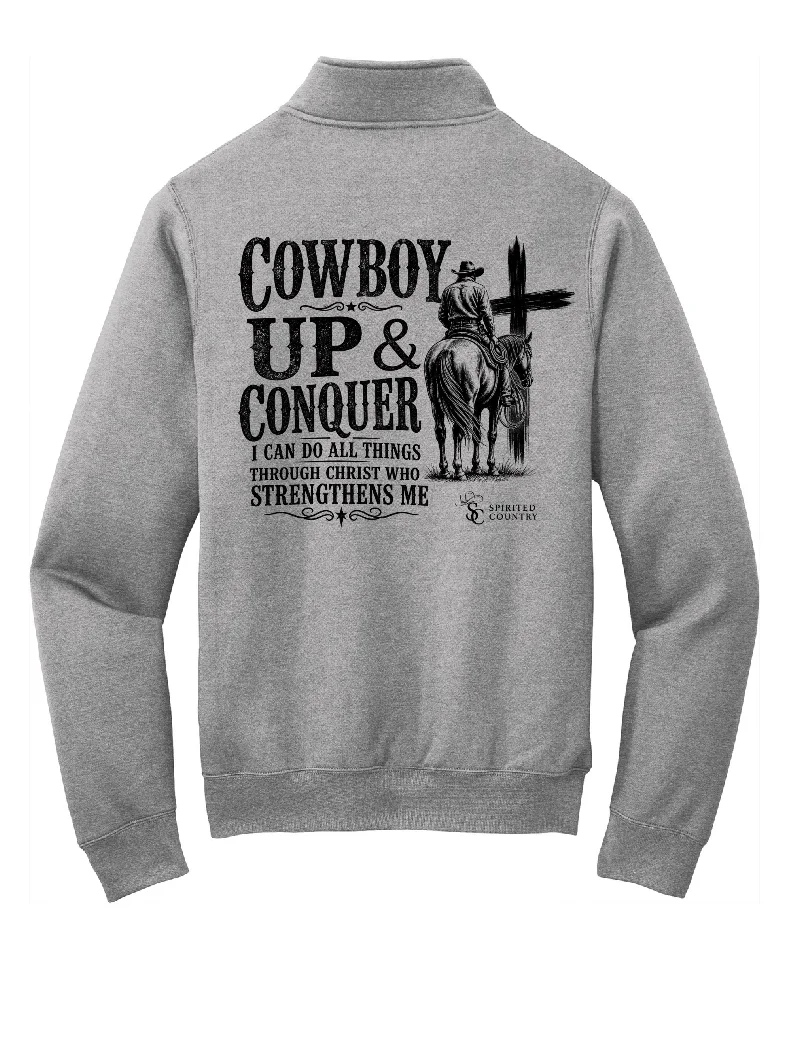 Cowboy Up & Conquer 1/4 Zip product image (1)